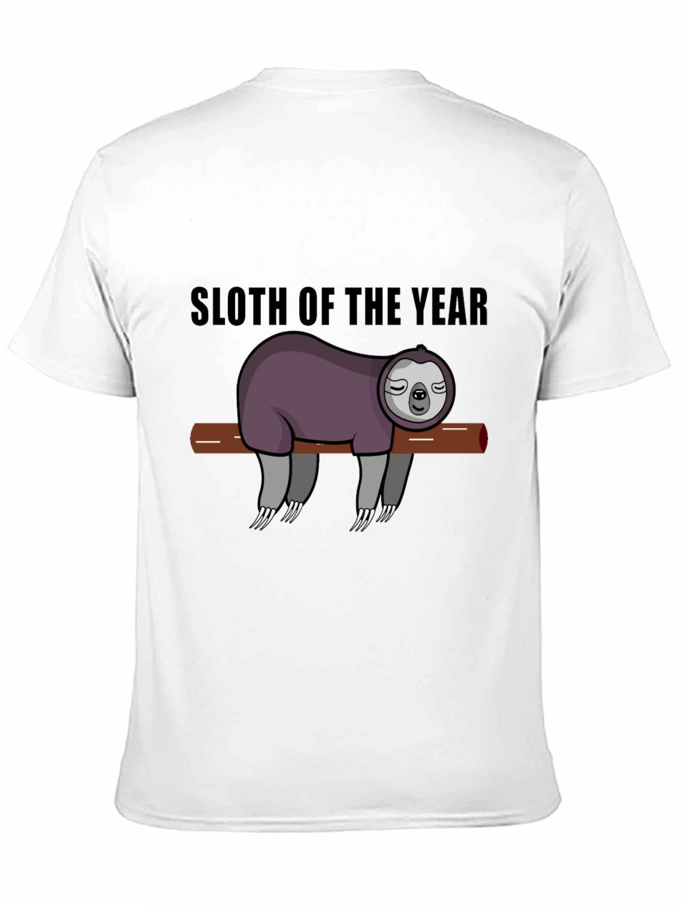 Black Sloth of the Year T-Shirt view 11