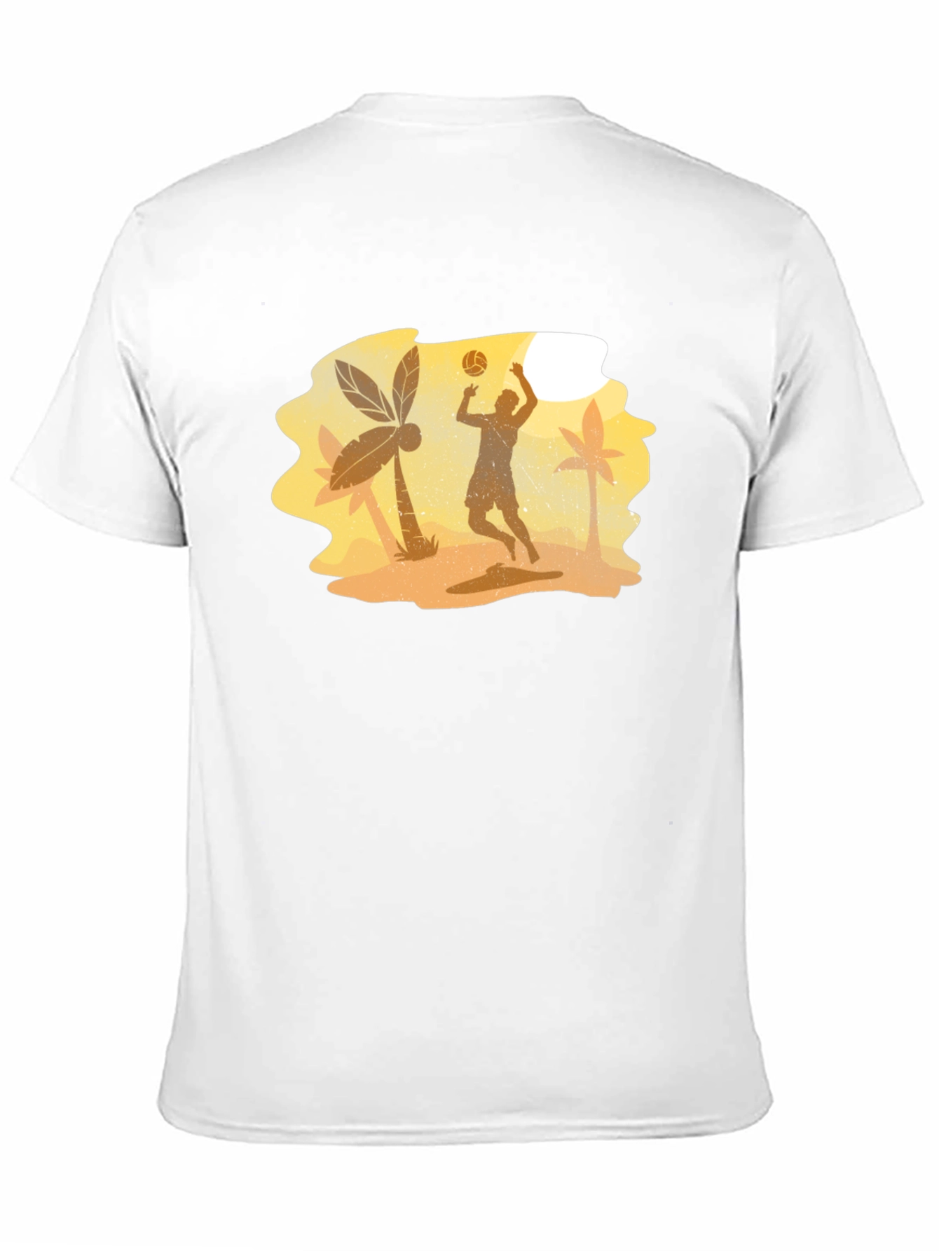 Black Beach Volleyball Player Graphic Tee view 11