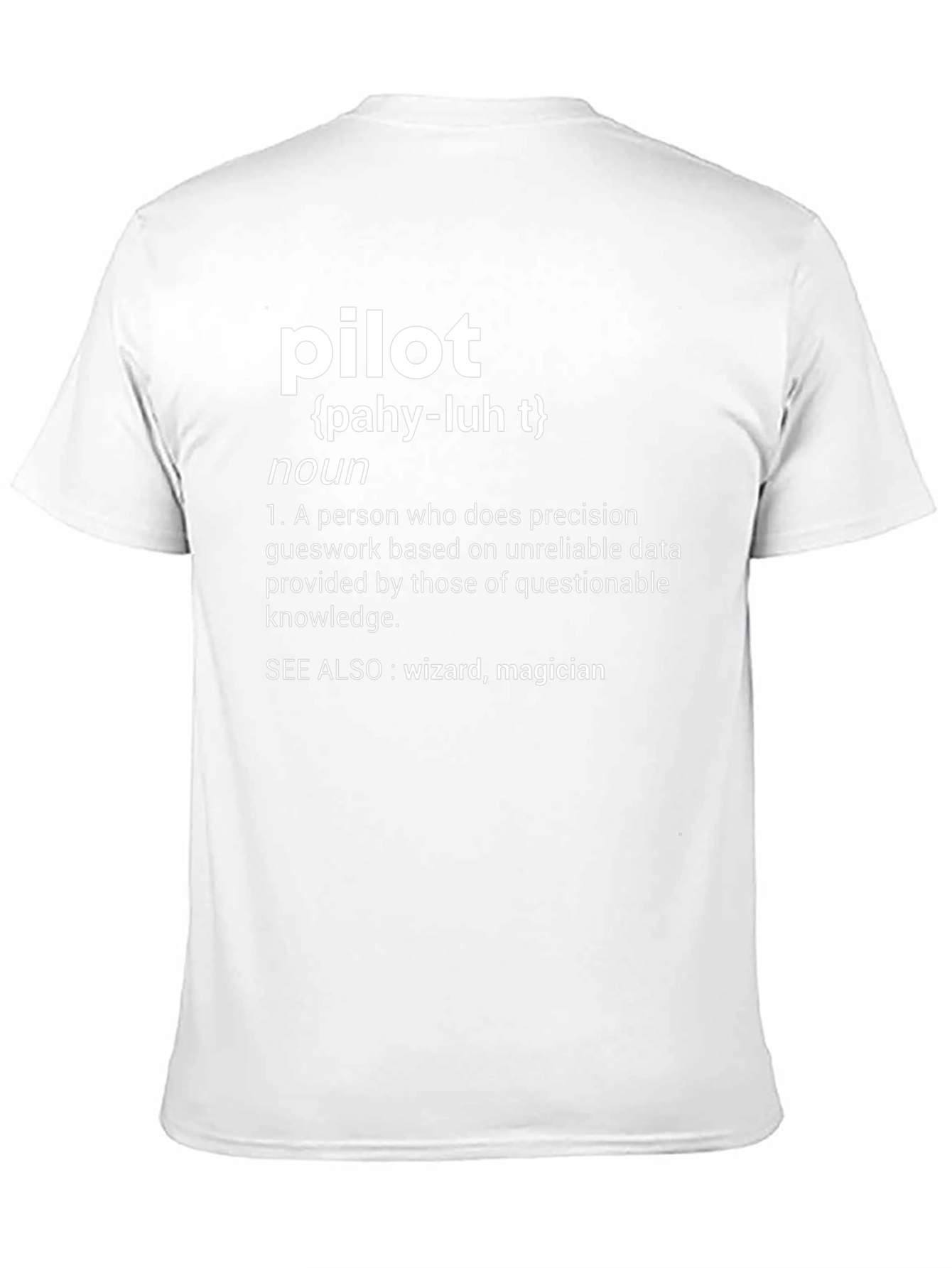 Black Pilot Definition T-Shirt view 11