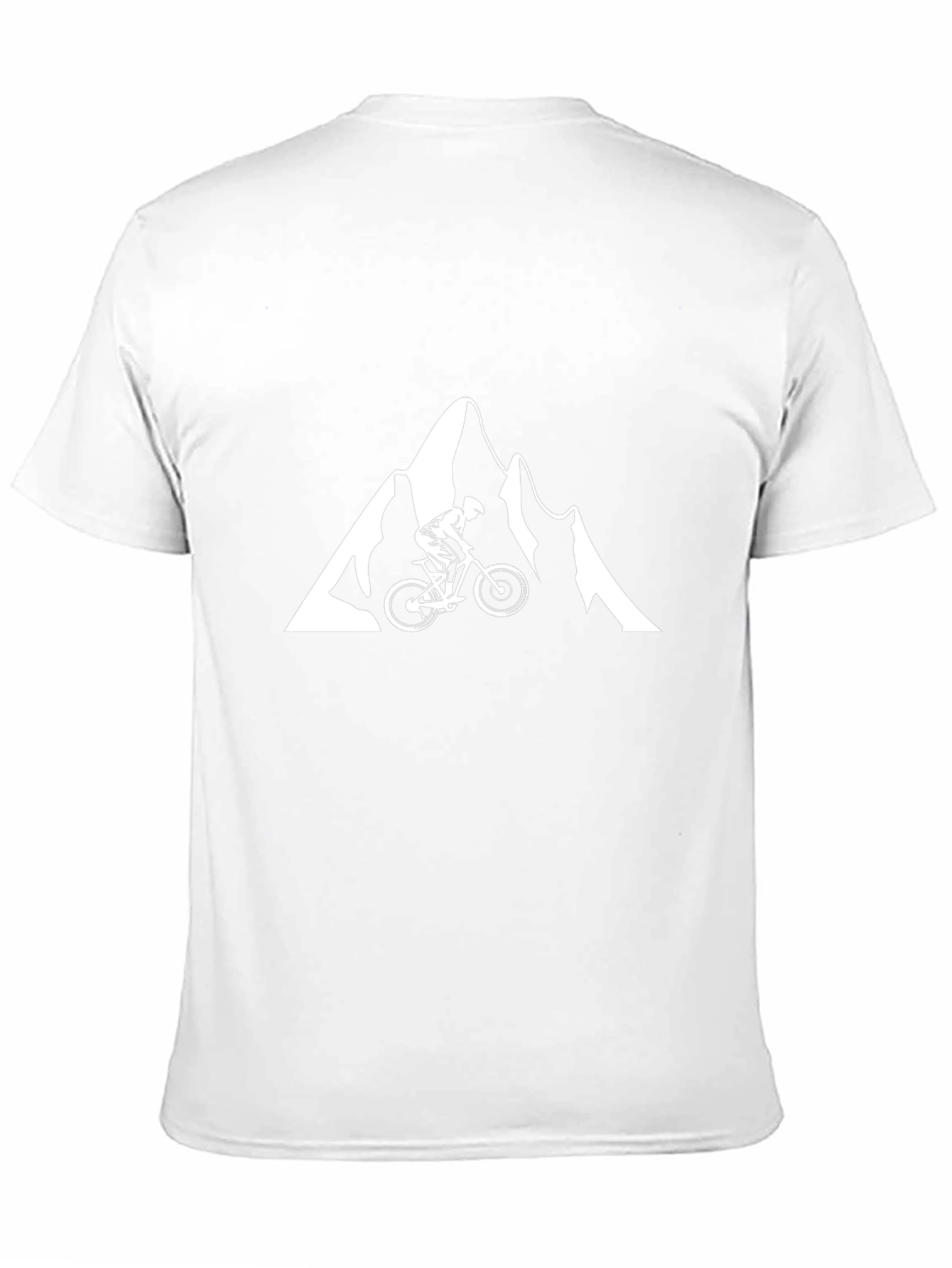 Black Mountain Bike Graphic Tee - Black Cotton Shirt view 11
