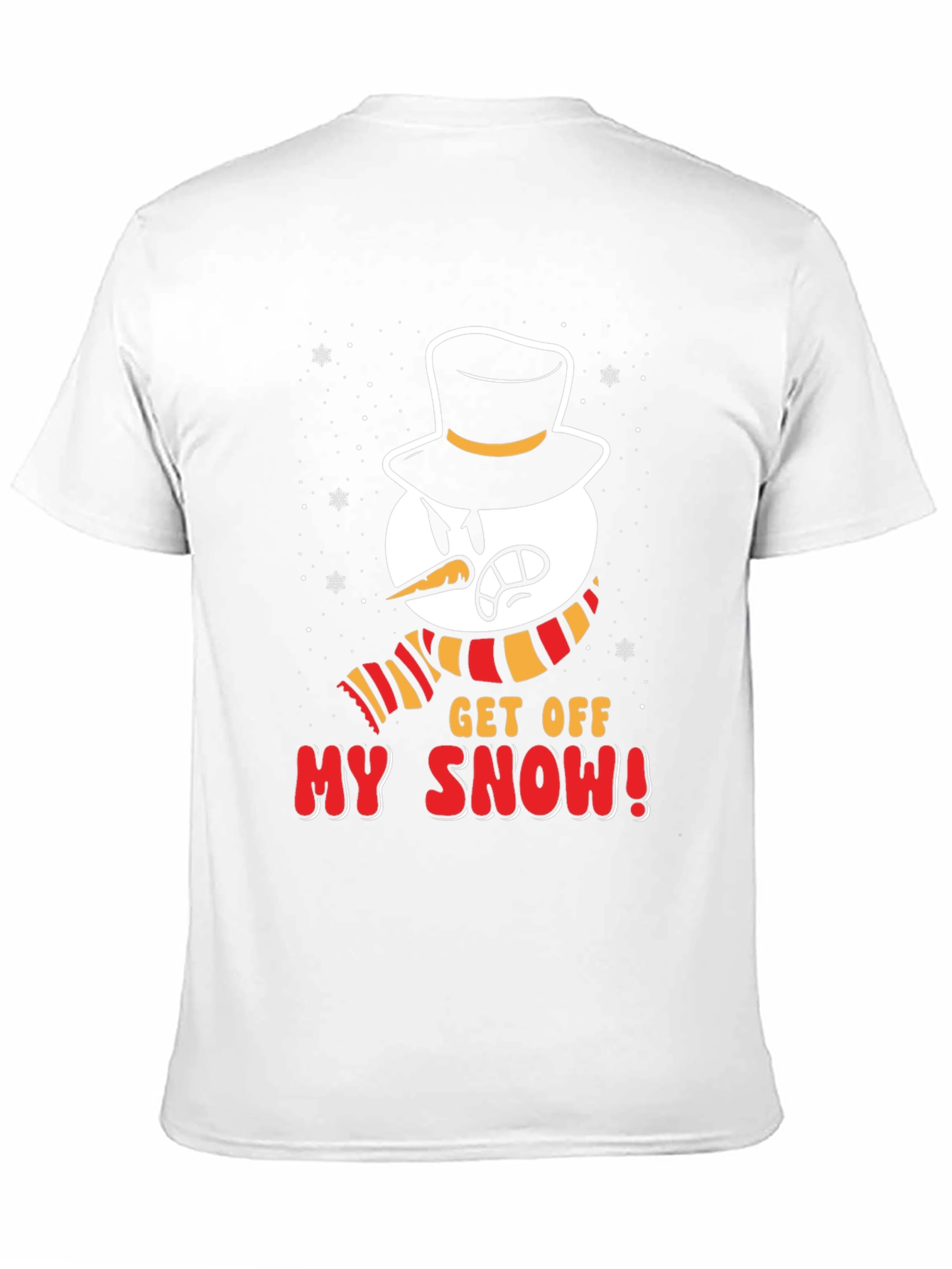 Black Get Off My Snow! Graphic Tee view 11