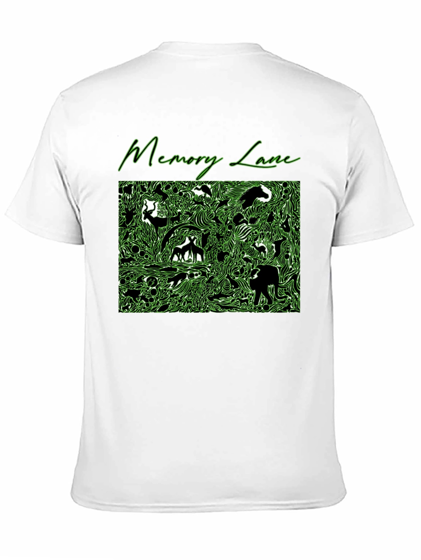 Black Memory Lane Black Graphic Print Tee for Men view 11