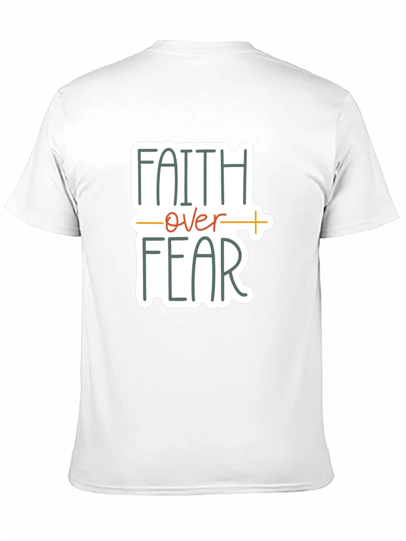 Black Faith Over Fear Graphic Tee - Unisex Black T-Shirt view 11