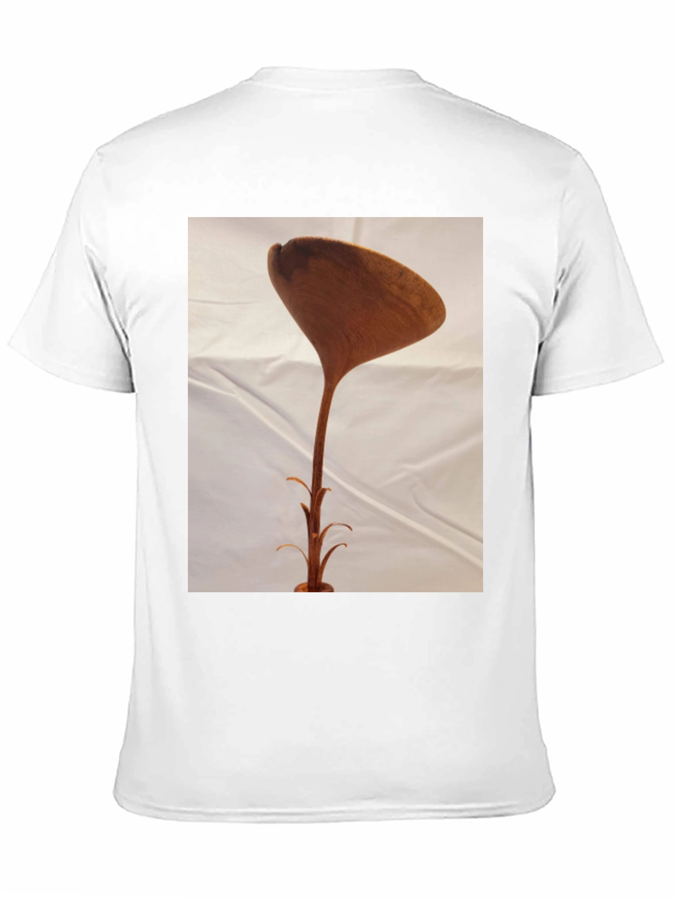 Black Unique Wooden Sculpture T-Shirt view 11