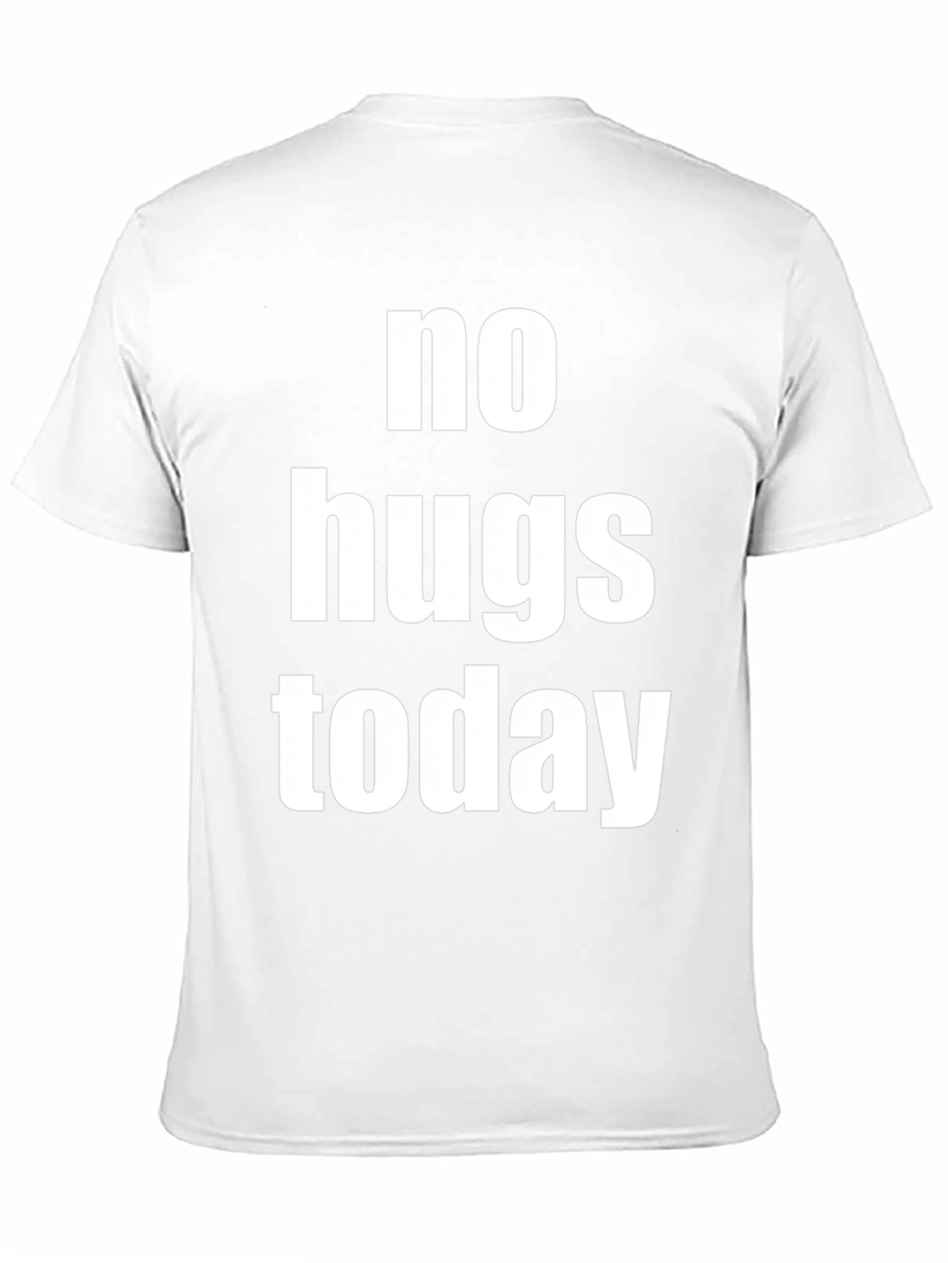 Black No Hugs Today Graphic Tee - Unisex Black T-Shirt view 11