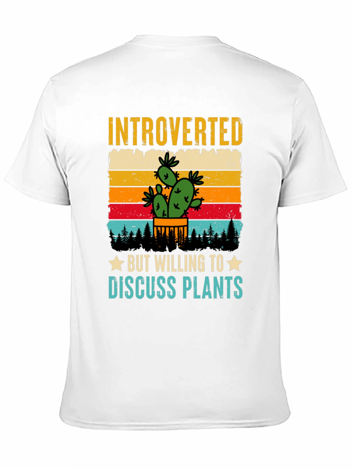 Black Introverted Plant Lover T-Shirt view 11