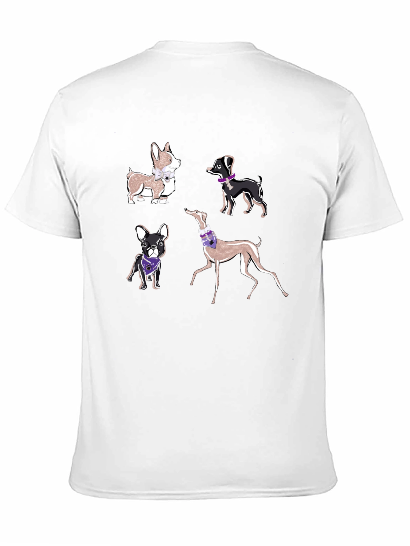 Black Dog Breeds T-Shirt view 11