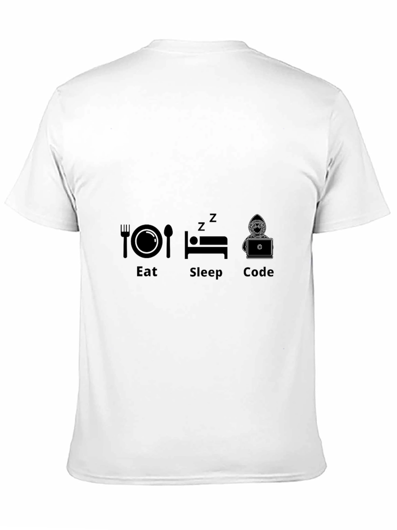Black Eat Sleep Code T-Shirt - Programmer Gift view 11