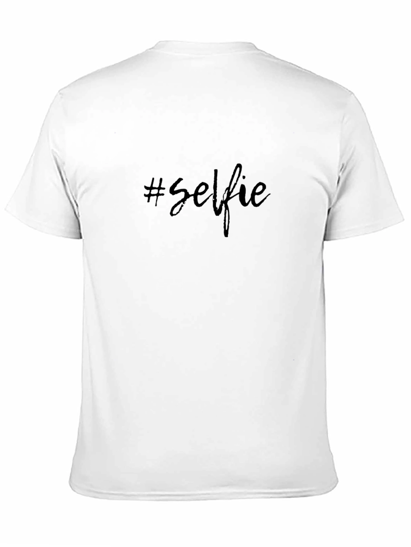 Black Selfie T-Shirt - Black Crew Neck Tee view 11