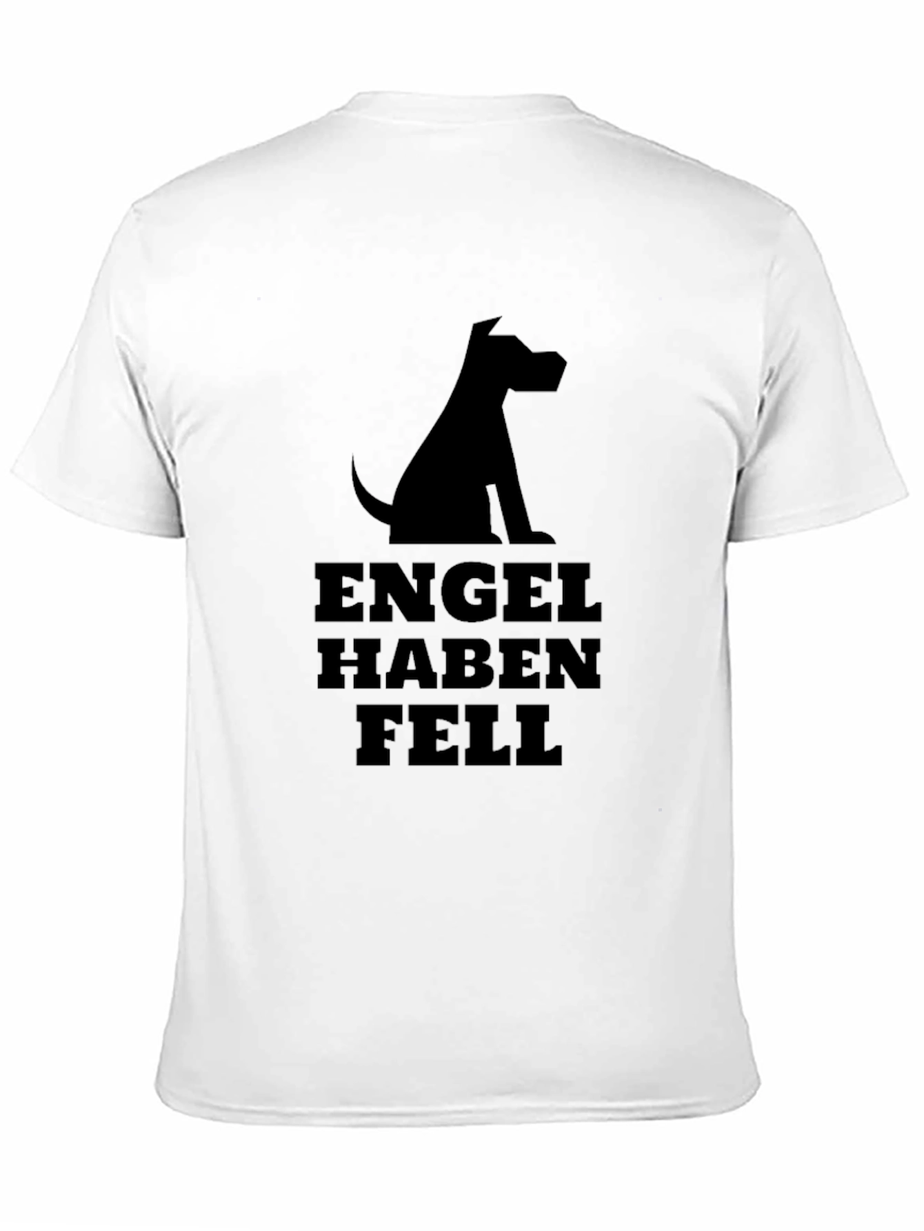 Black Engel Haben Fell Black T-Shirt Dog Graphic view 11