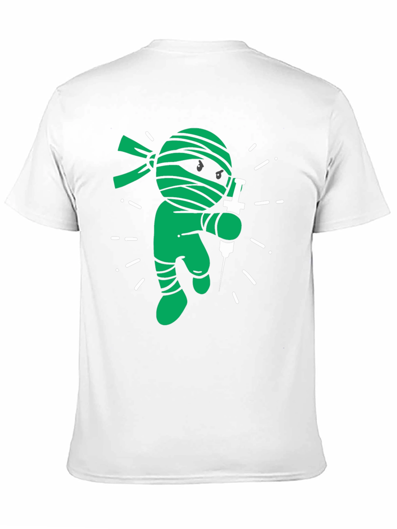 Black Vaccine Ninja Black T-Shirt view 11