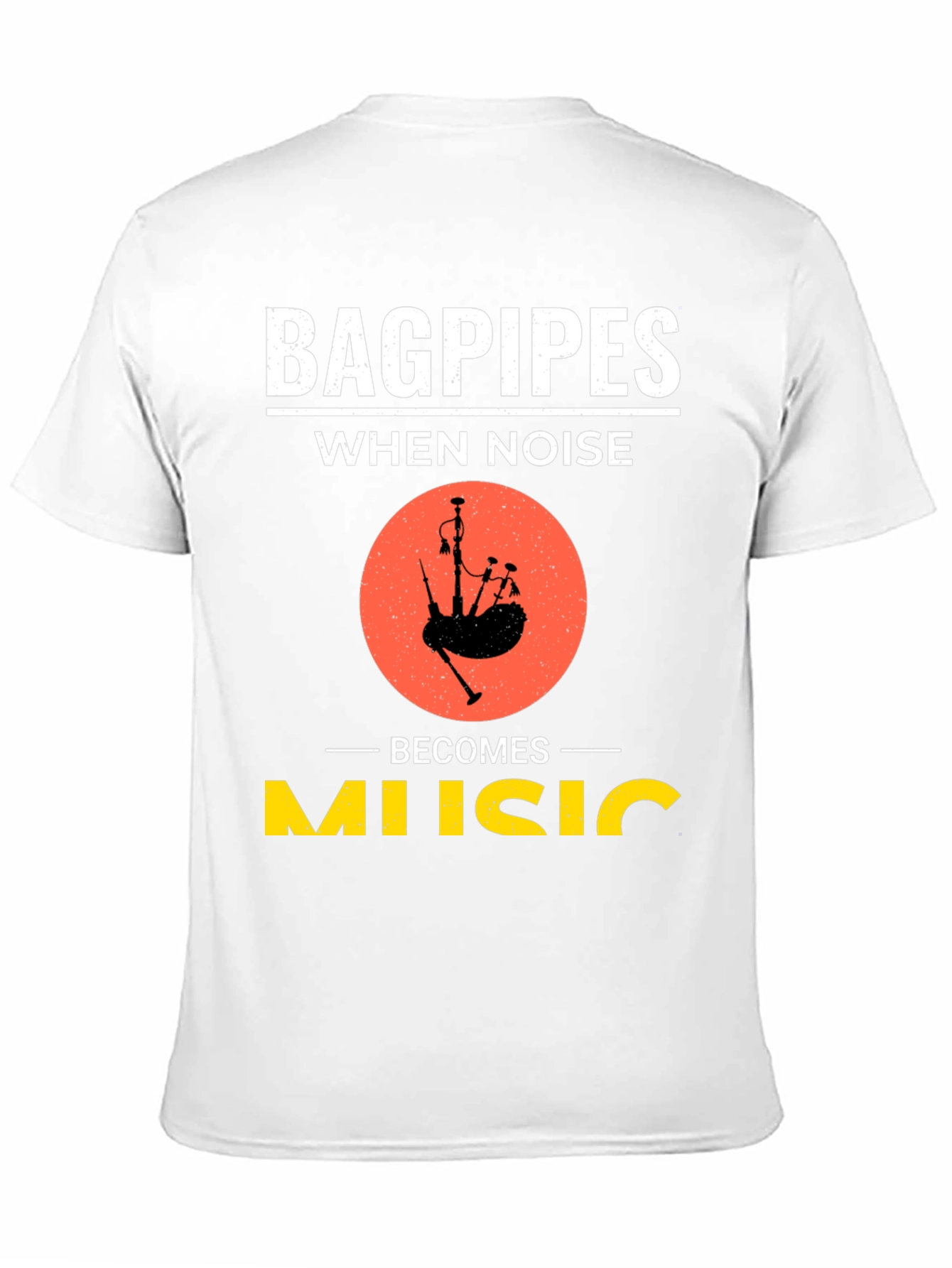 Black Bagpipes When Noise Becomes Music T-Shirt view 11