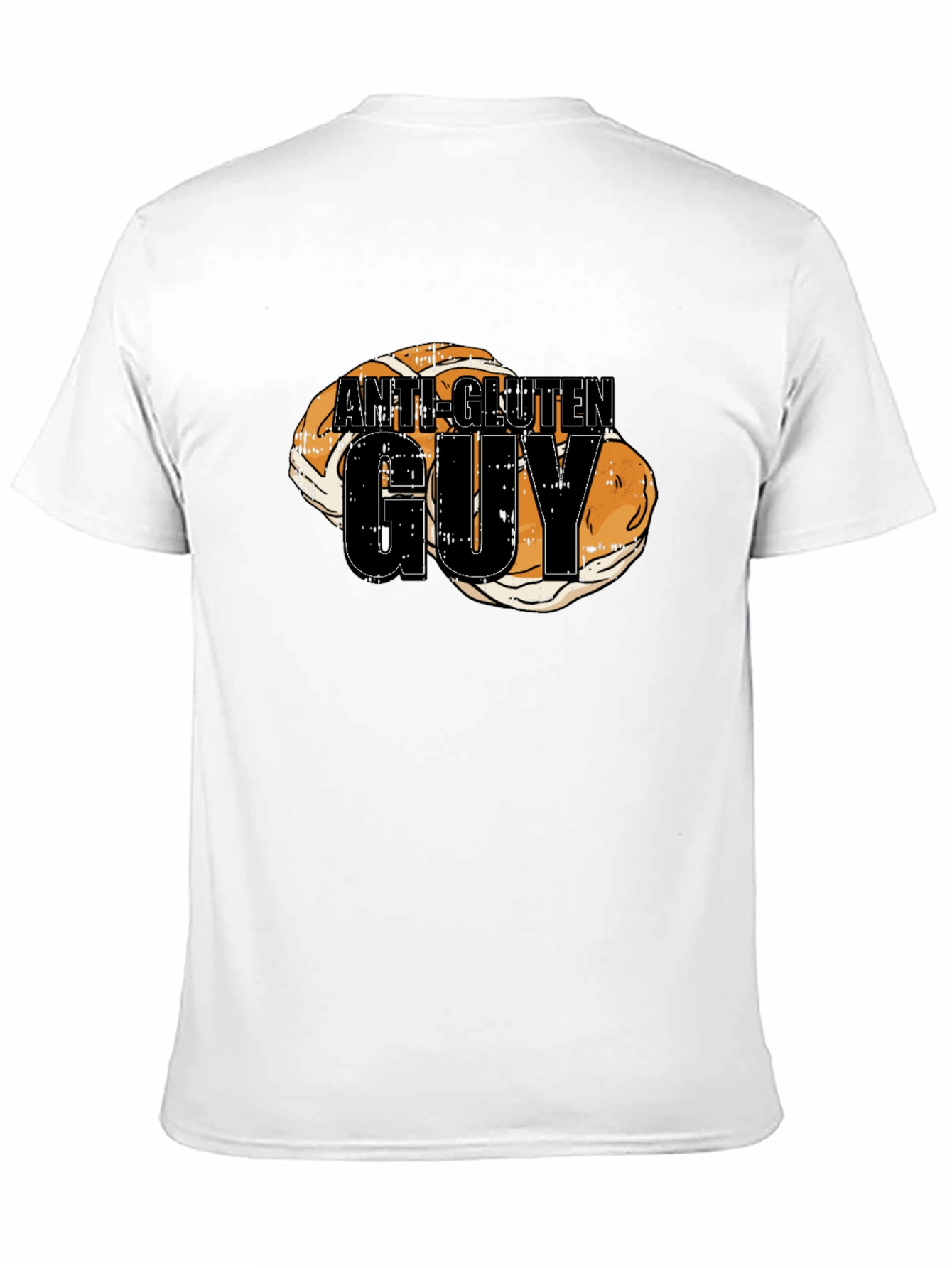 Anti-Gluten Guy T-Shirt Funny Bread Humor Tee - 11