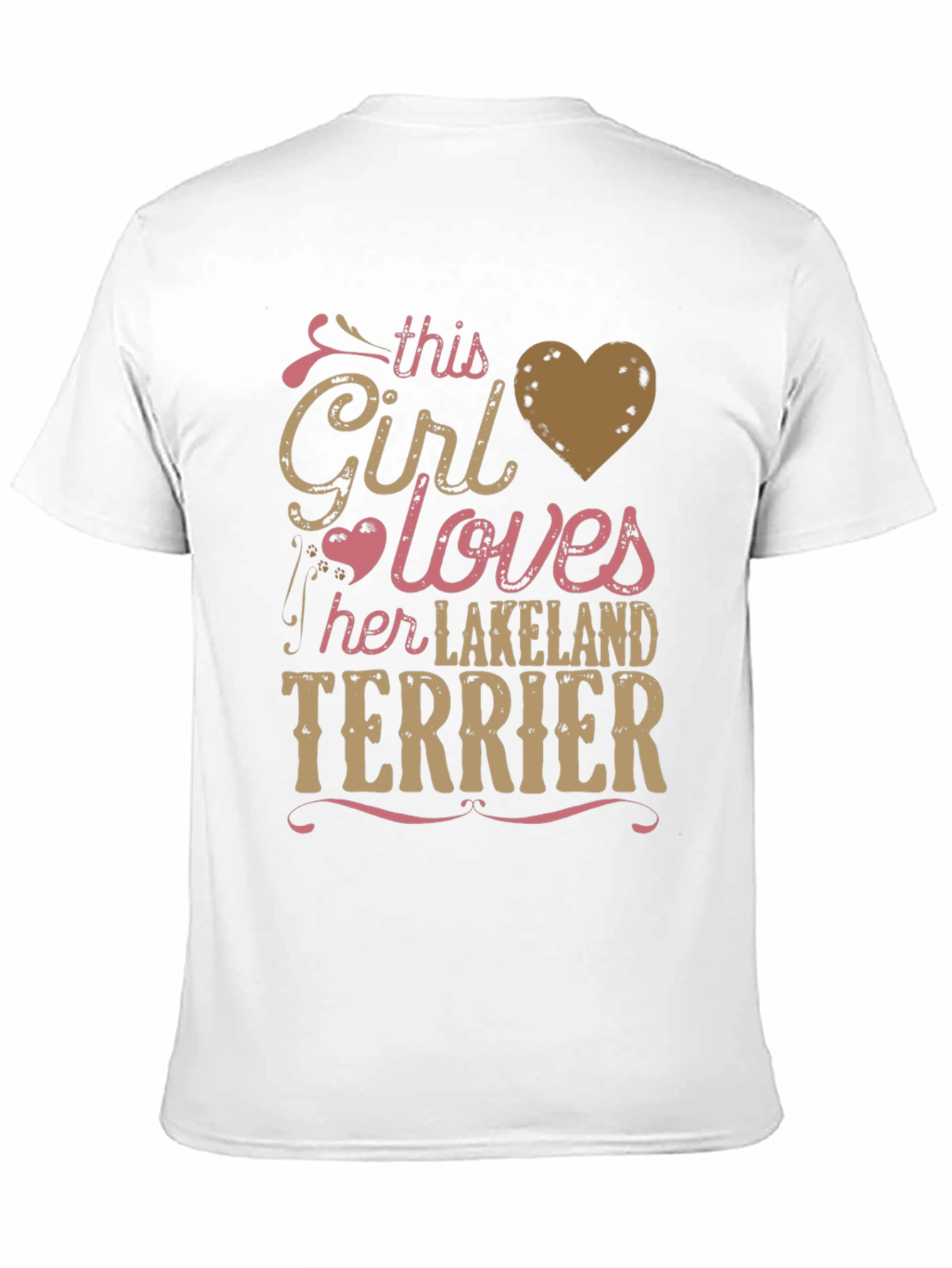 Black Girl Loves Lakeland Terrier Tee - Black view 11