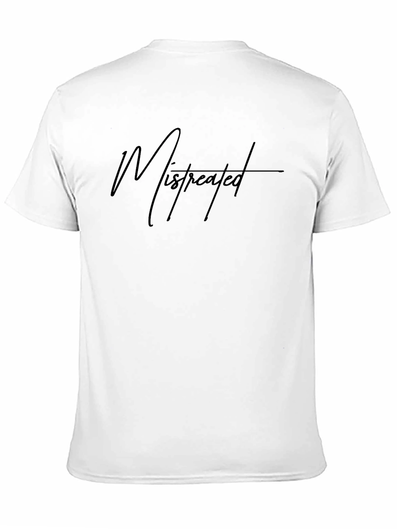 Black Mistreated Graphic T-Shirt - Soft Black Tee view 11