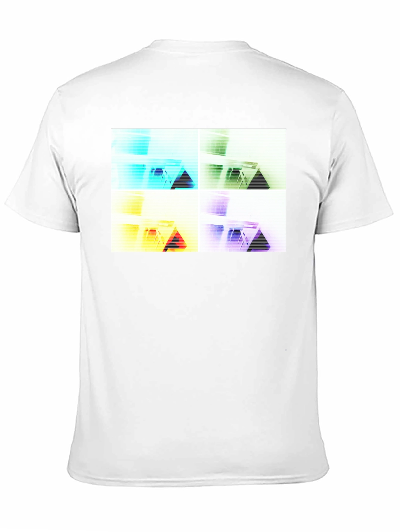 Black Abstract Geometry T-Shirt - Modern Graphic Tee view 11