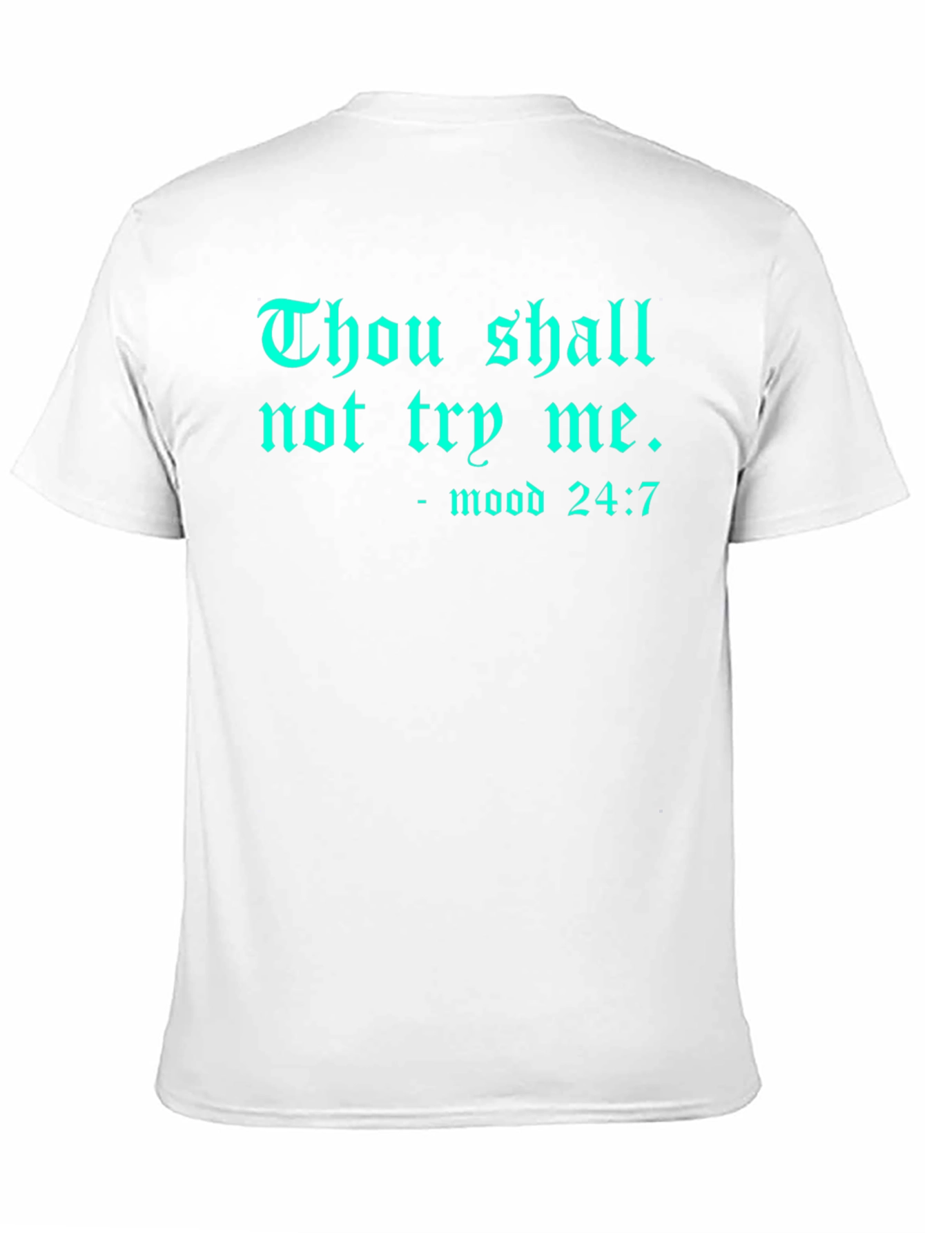 Black Thou Shall Not Try Me Graphic Tee view 11