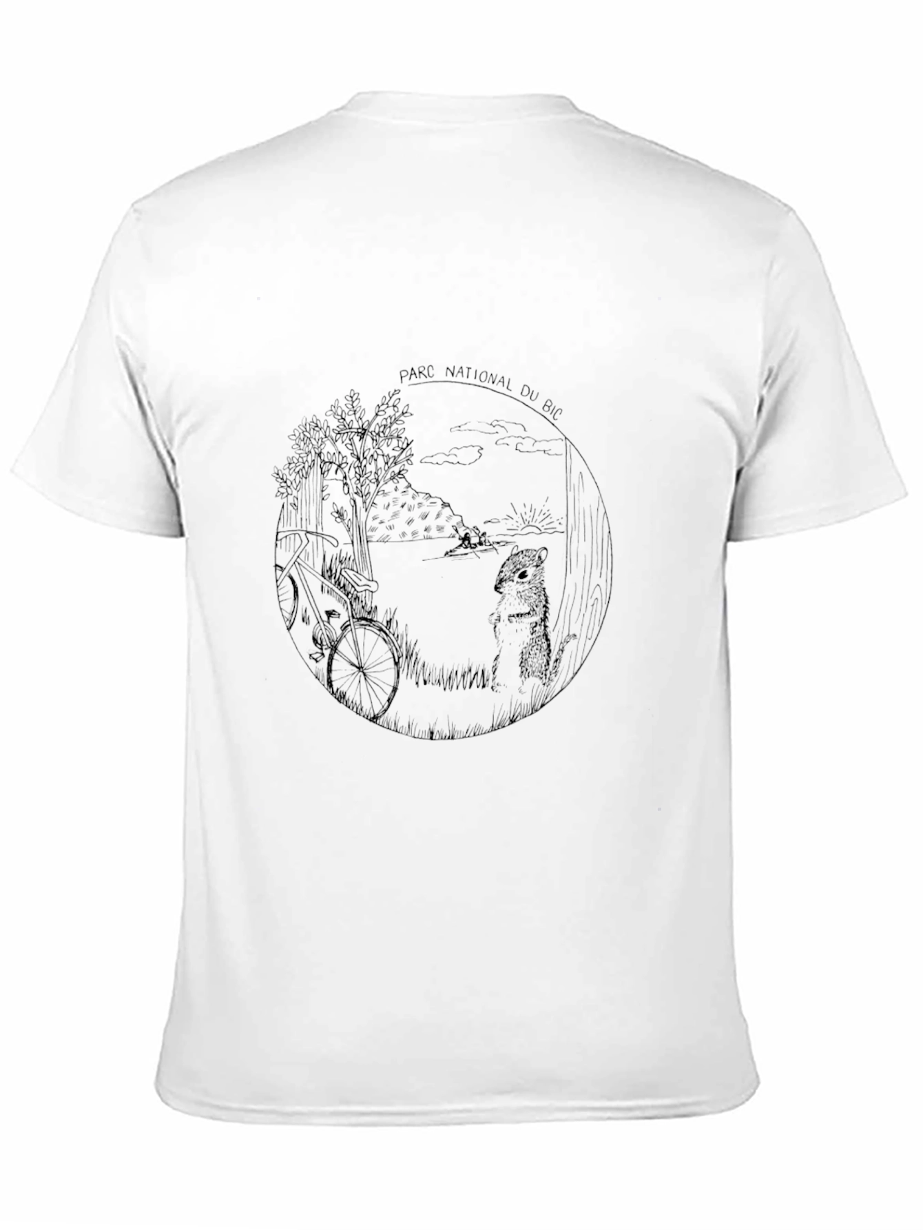 Black Parc National Du Bic Graphic T-Shirt - Black view 11