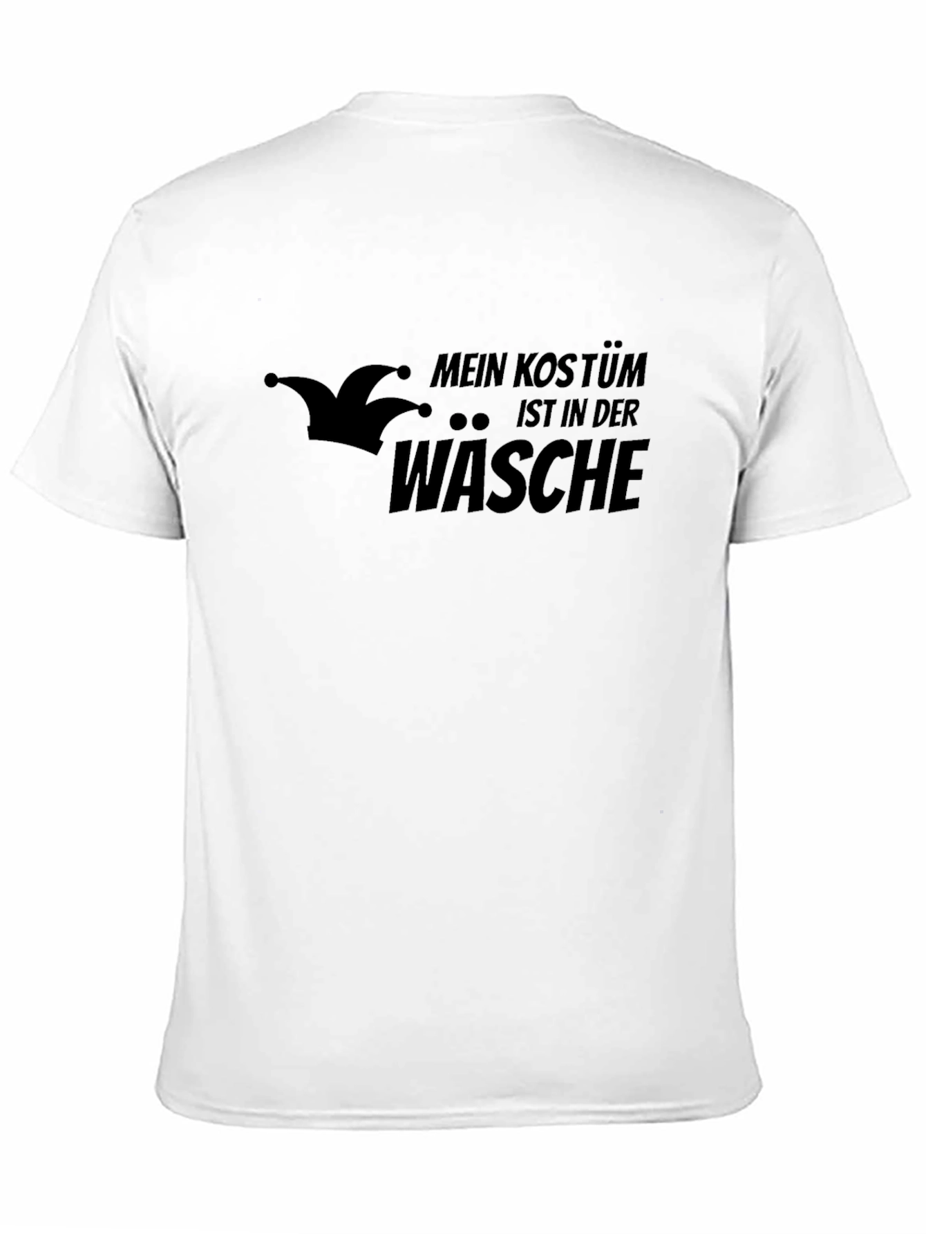 Black Funny "My Costume is in the Wash" Black T-Shirt view 11