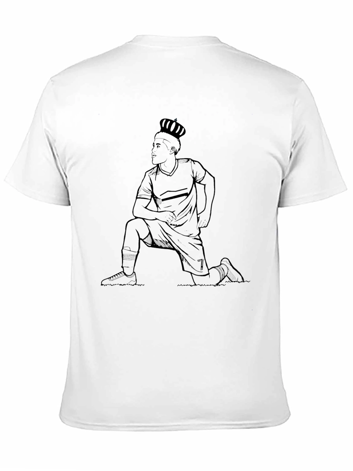 Black Kneeling King T-Shirt - Black Graphic Tee view 11