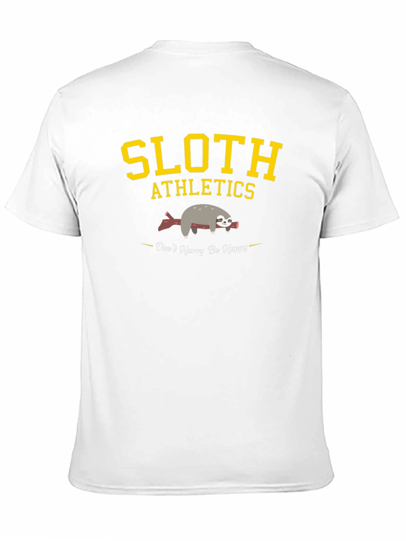 Black Sloth Athletics Graphic T-Shirt - Don't Hurry Be Happy view 11