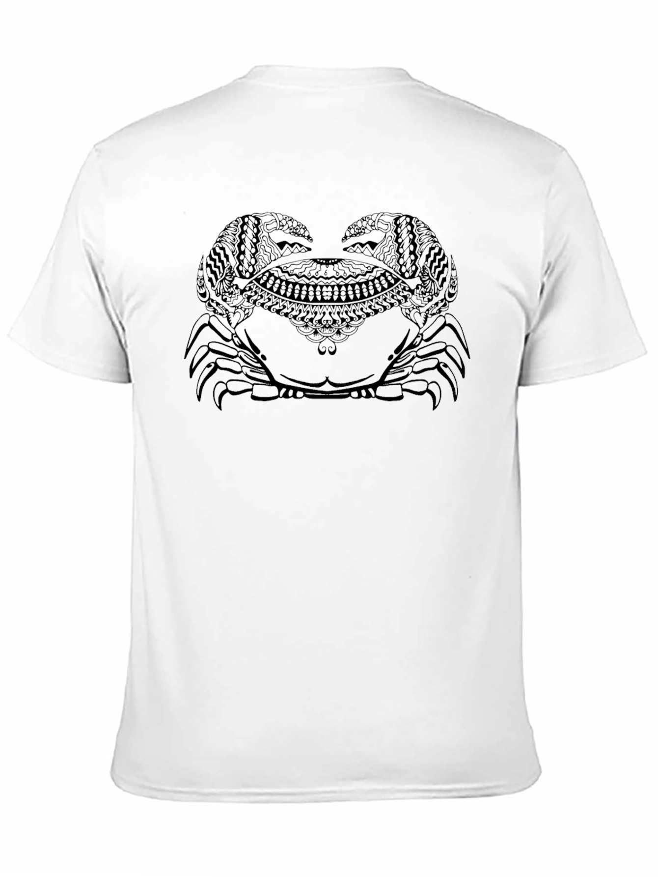 Black Crab Mandala T-Shirt - Men's Graphic Tee view 11