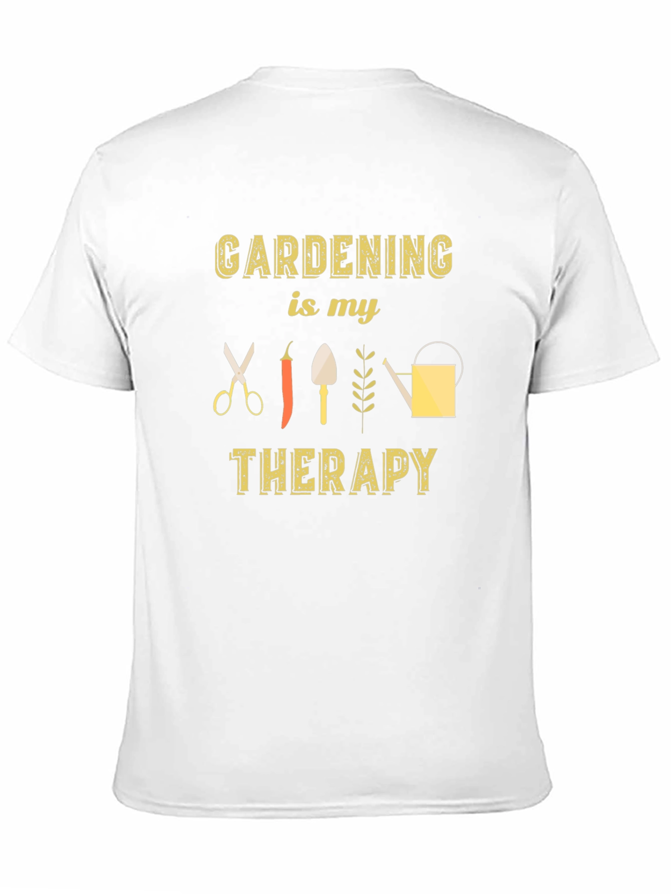 Black Gardening is My Therapy Black T-Shirt view 11