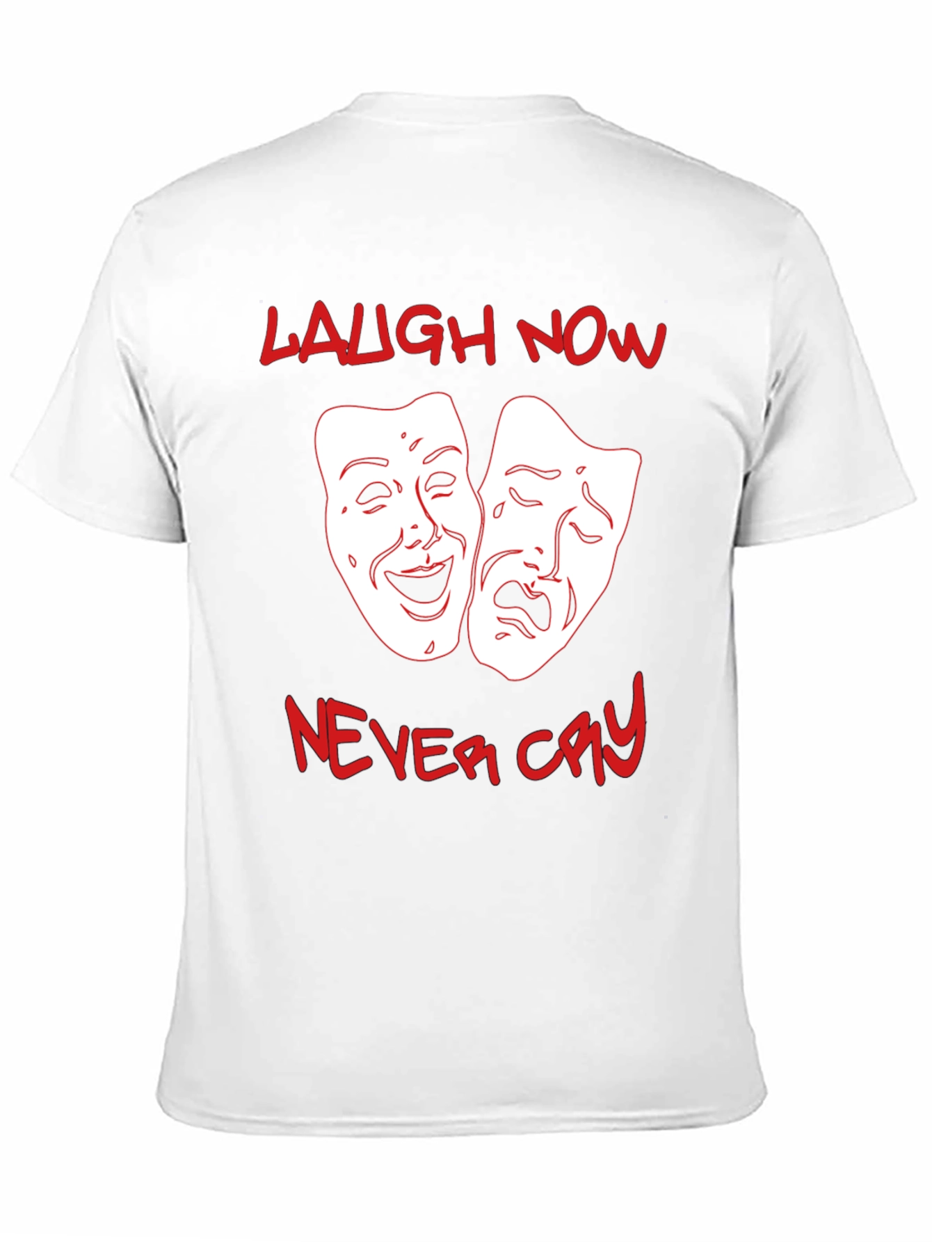 Black Laugh Now, Never Cry Graphic T-Shirt view 11