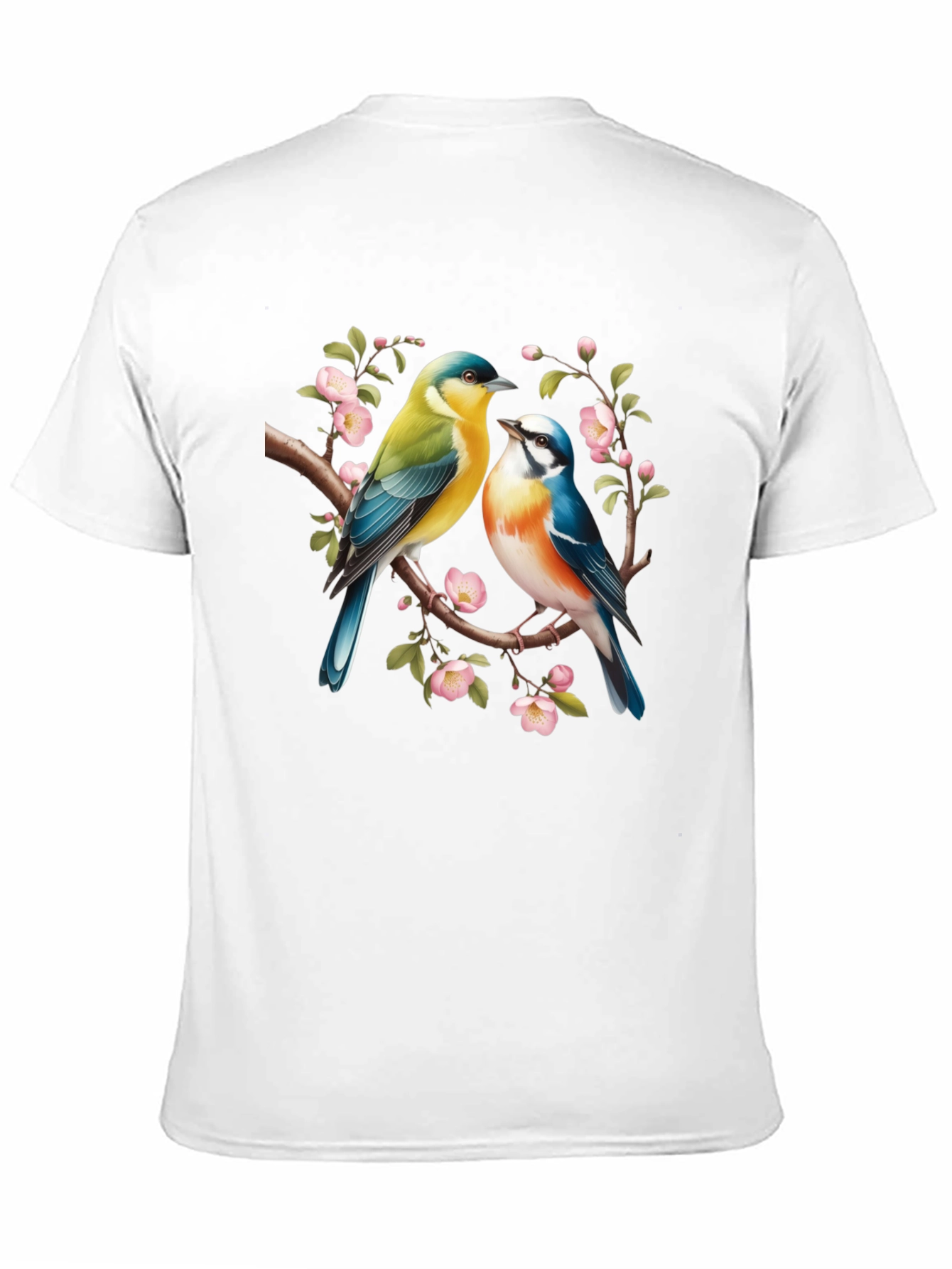 Black Birds On Branch Graphic T-Shirt - Black view 11