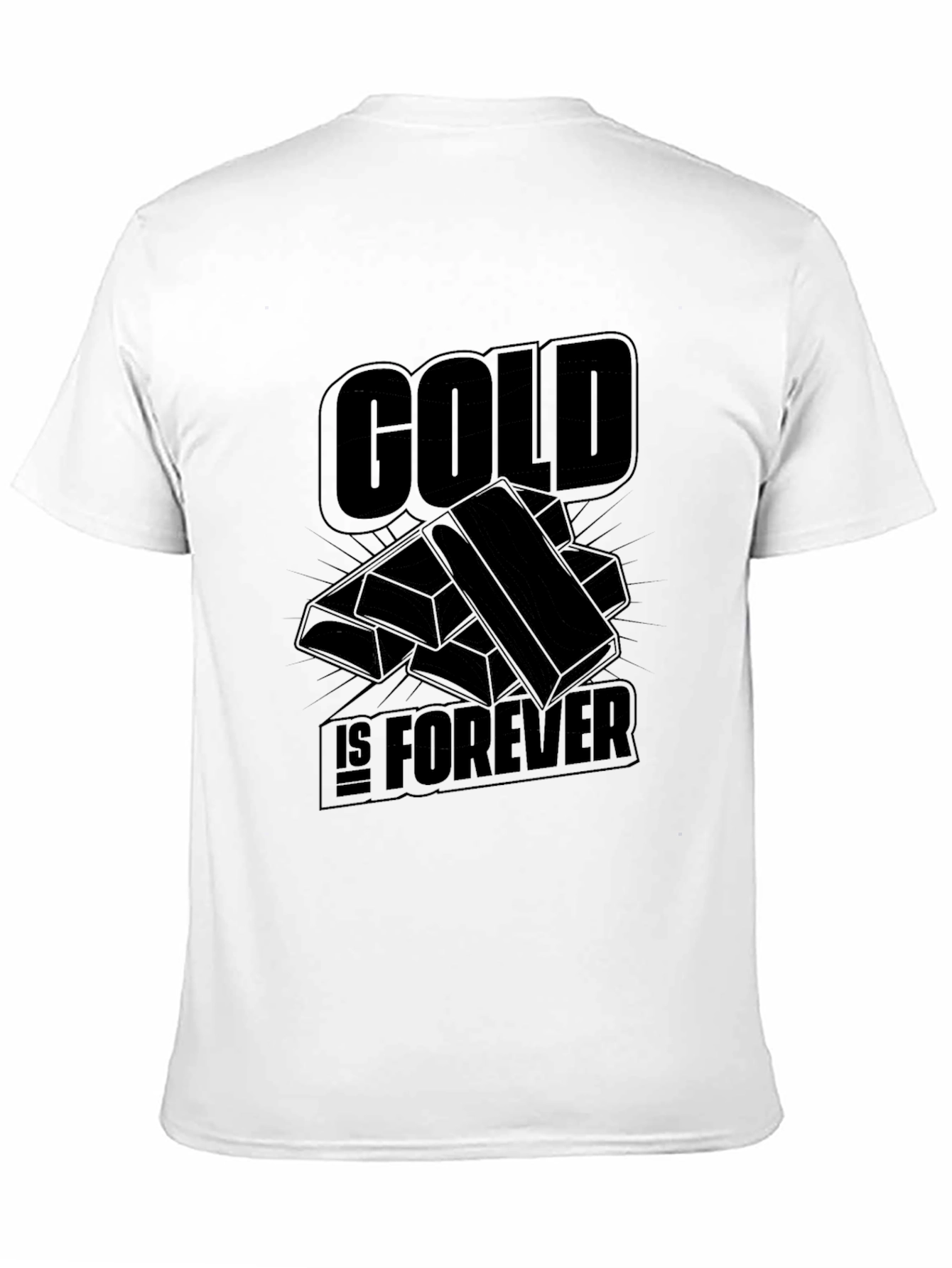 Black Gold Is Forever Graphic Tee - Black Cotton T-Shirt view 11