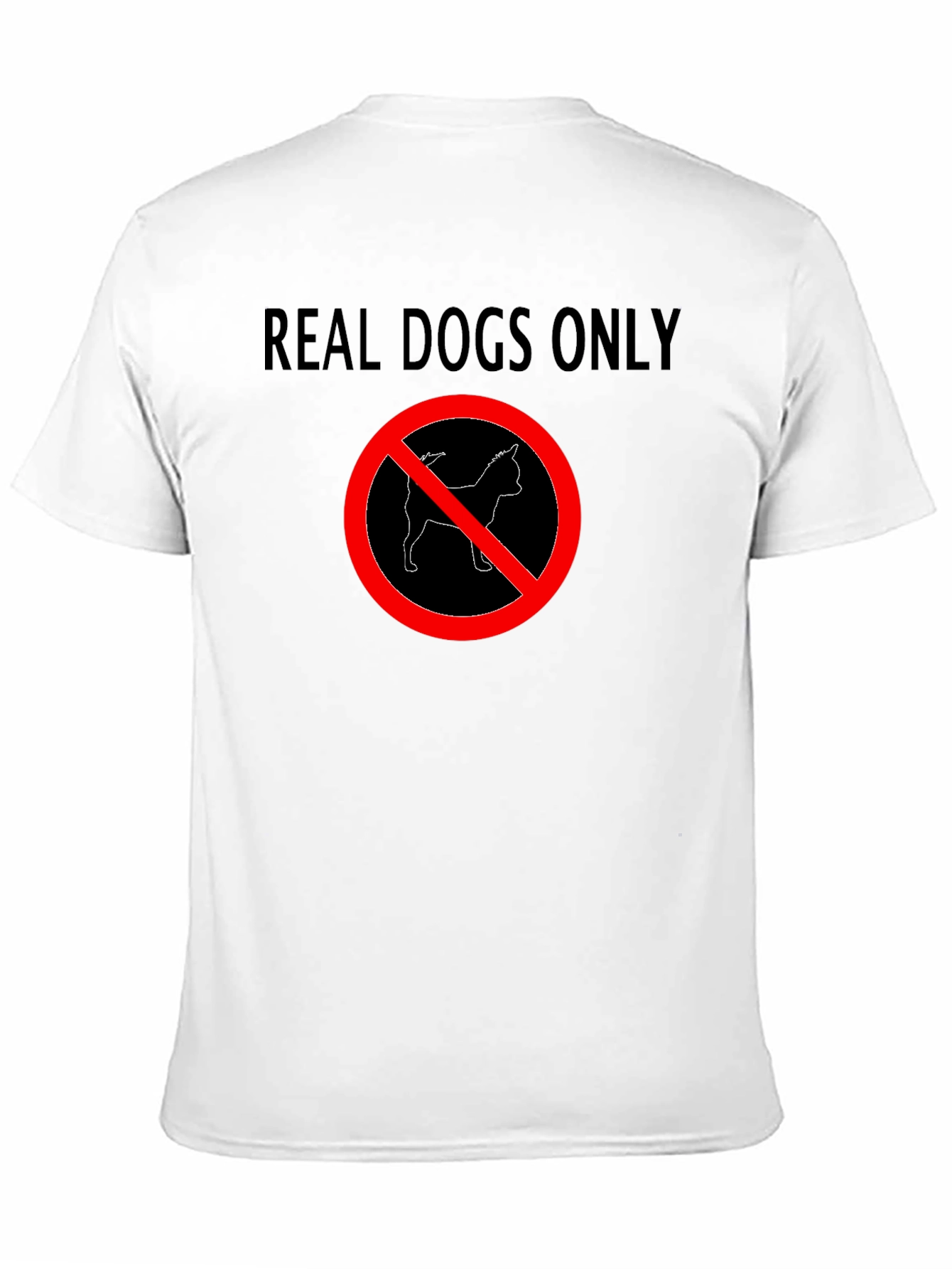 Black Real Dogs Only Graphic Tee view 11