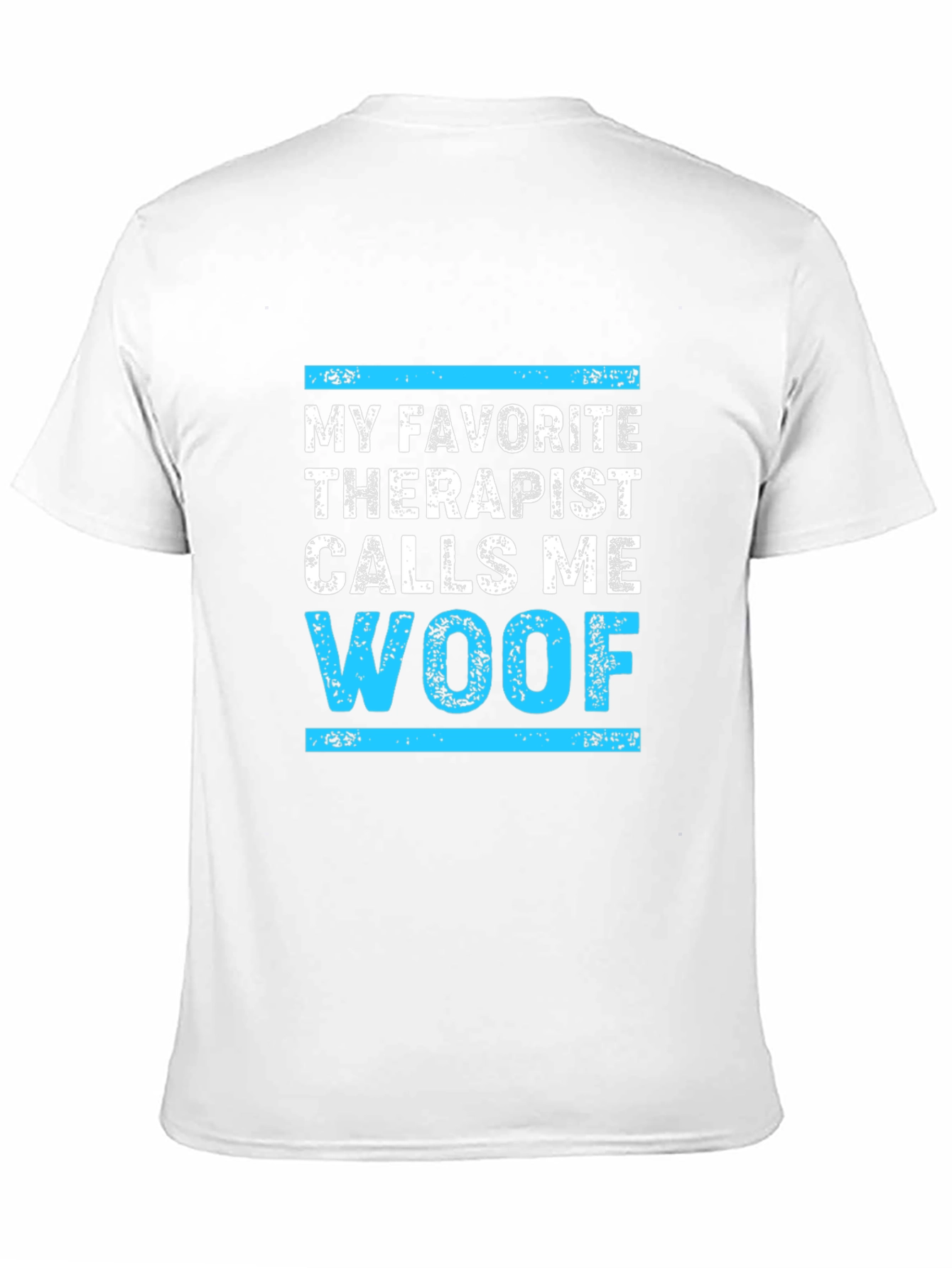 Black Woof Therapist Humor T-Shirt view 11
