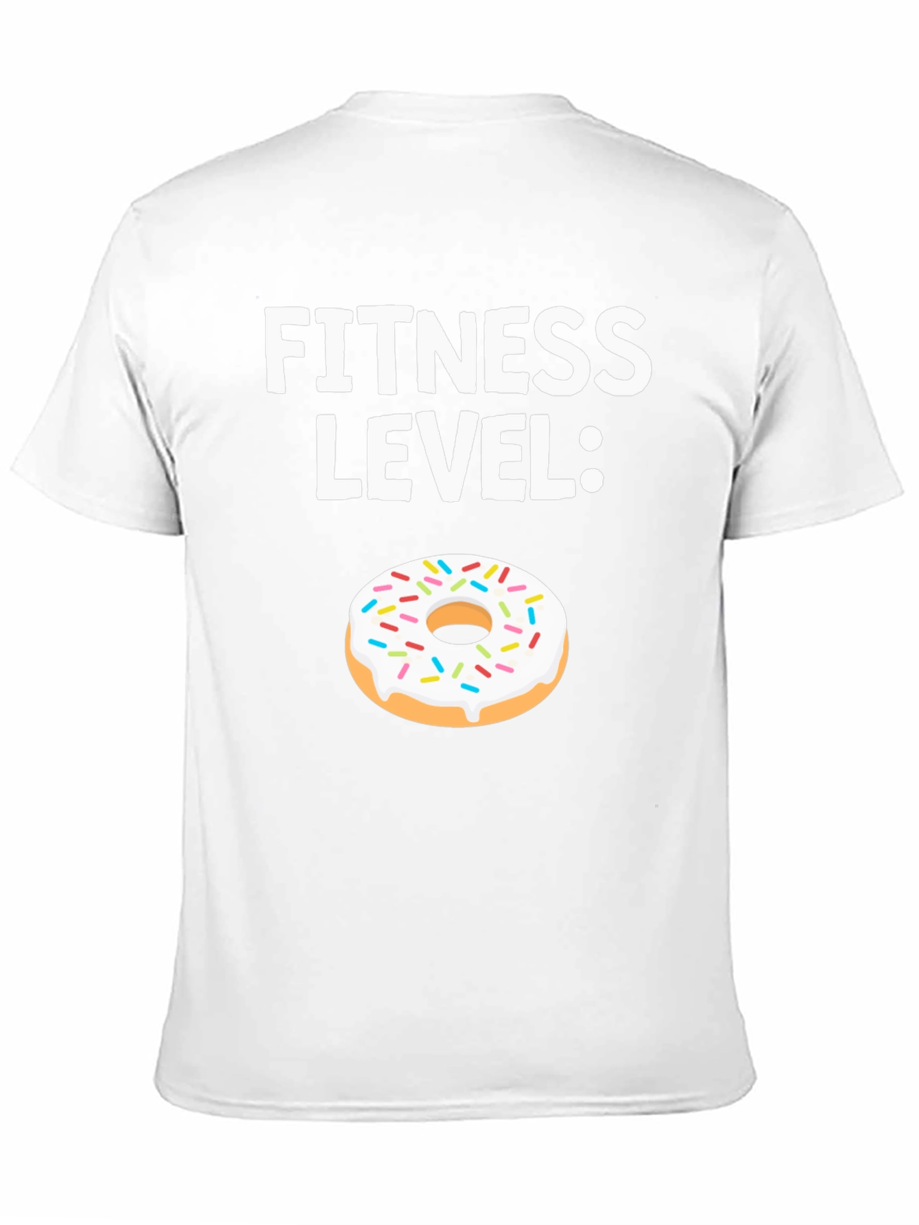 Black Fitness Level Donut Graphic T-Shirt view 11