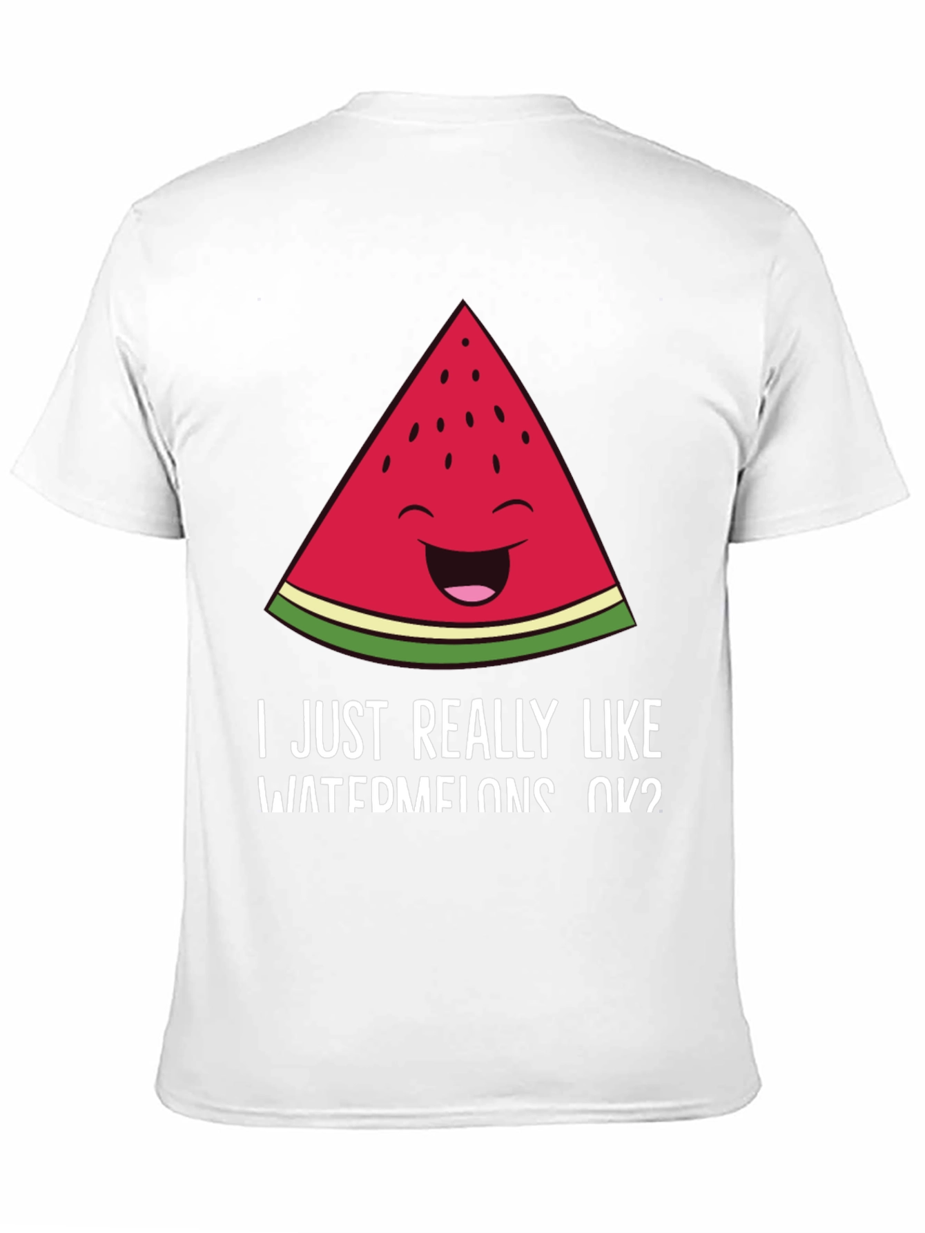 Black Funny Watermelon T-Shirt - I Like Watermelons OK? view 11
