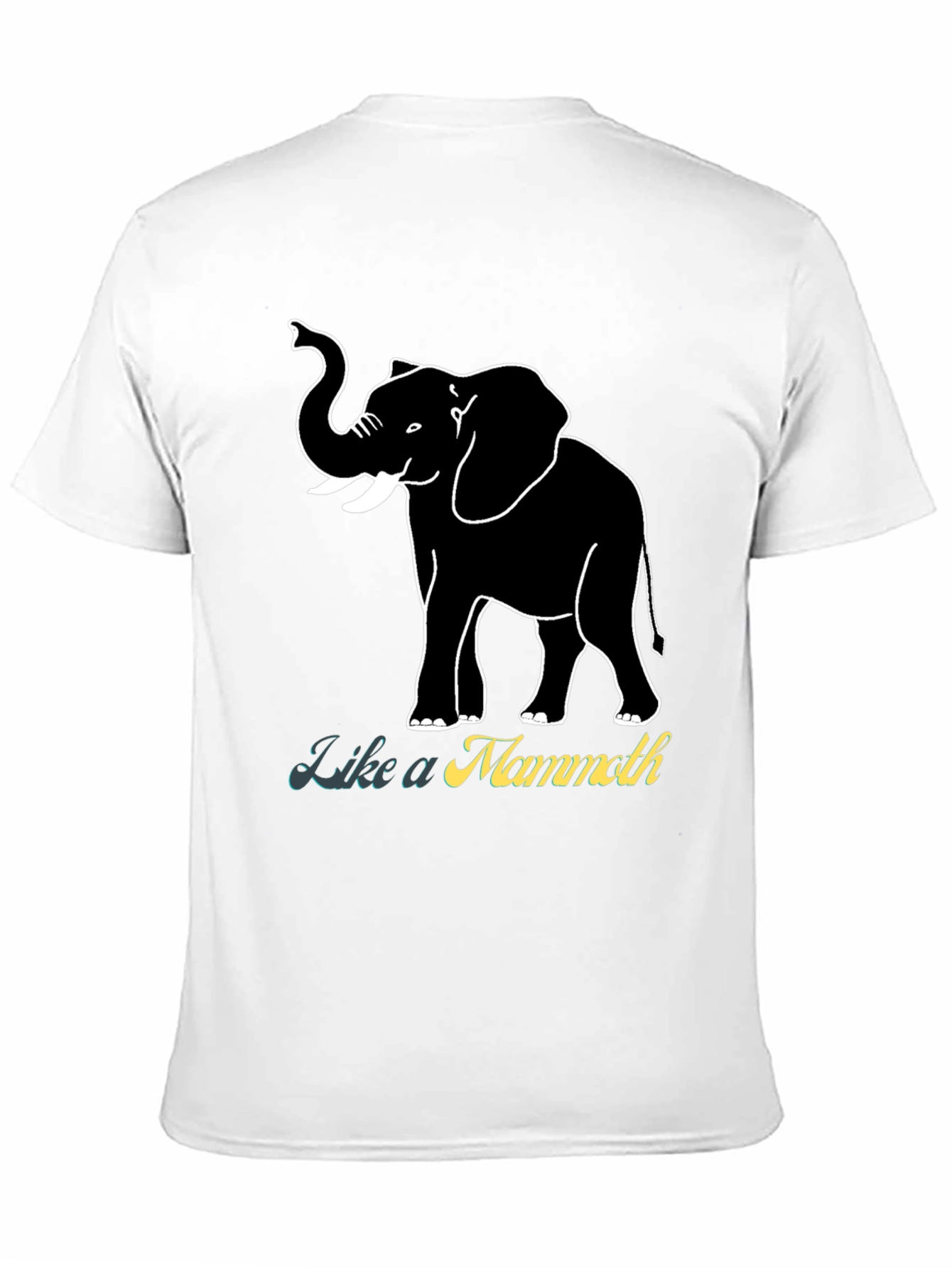 Black Like a Mammoth T-Shirt - Black view 11