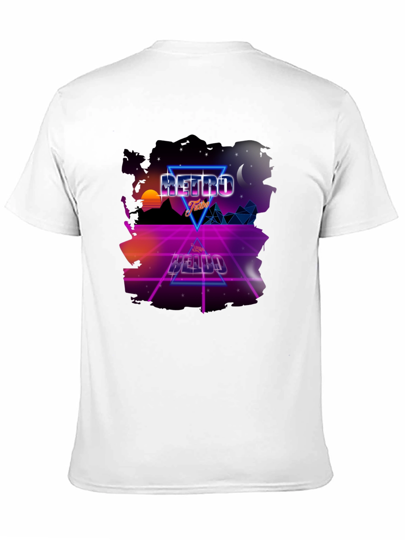 Black Retro Vibes Graphic Tee - 80s Style Design view 11