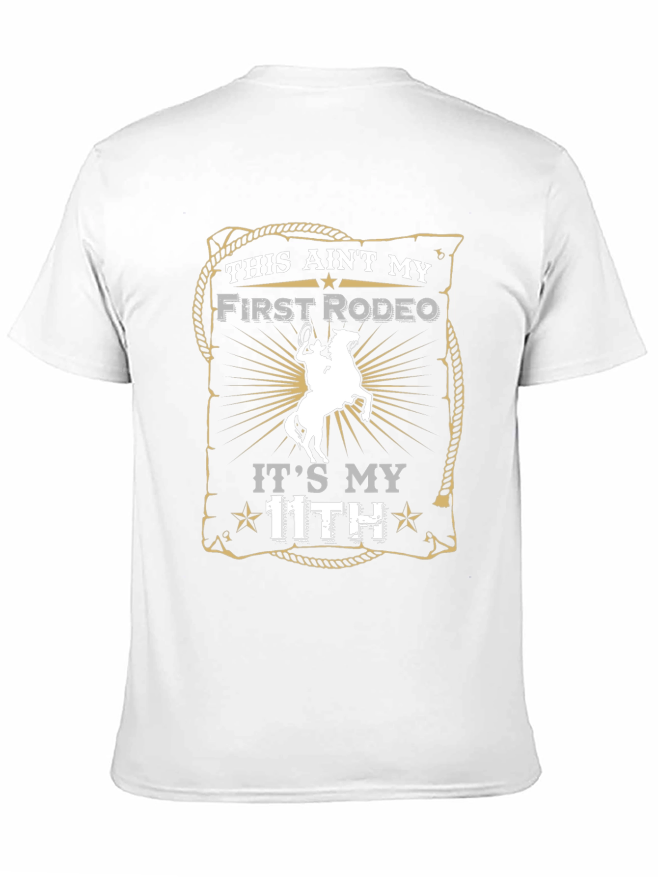 Black Funny Rodeo T-Shirt - This Ain't My First Rodeo view 11