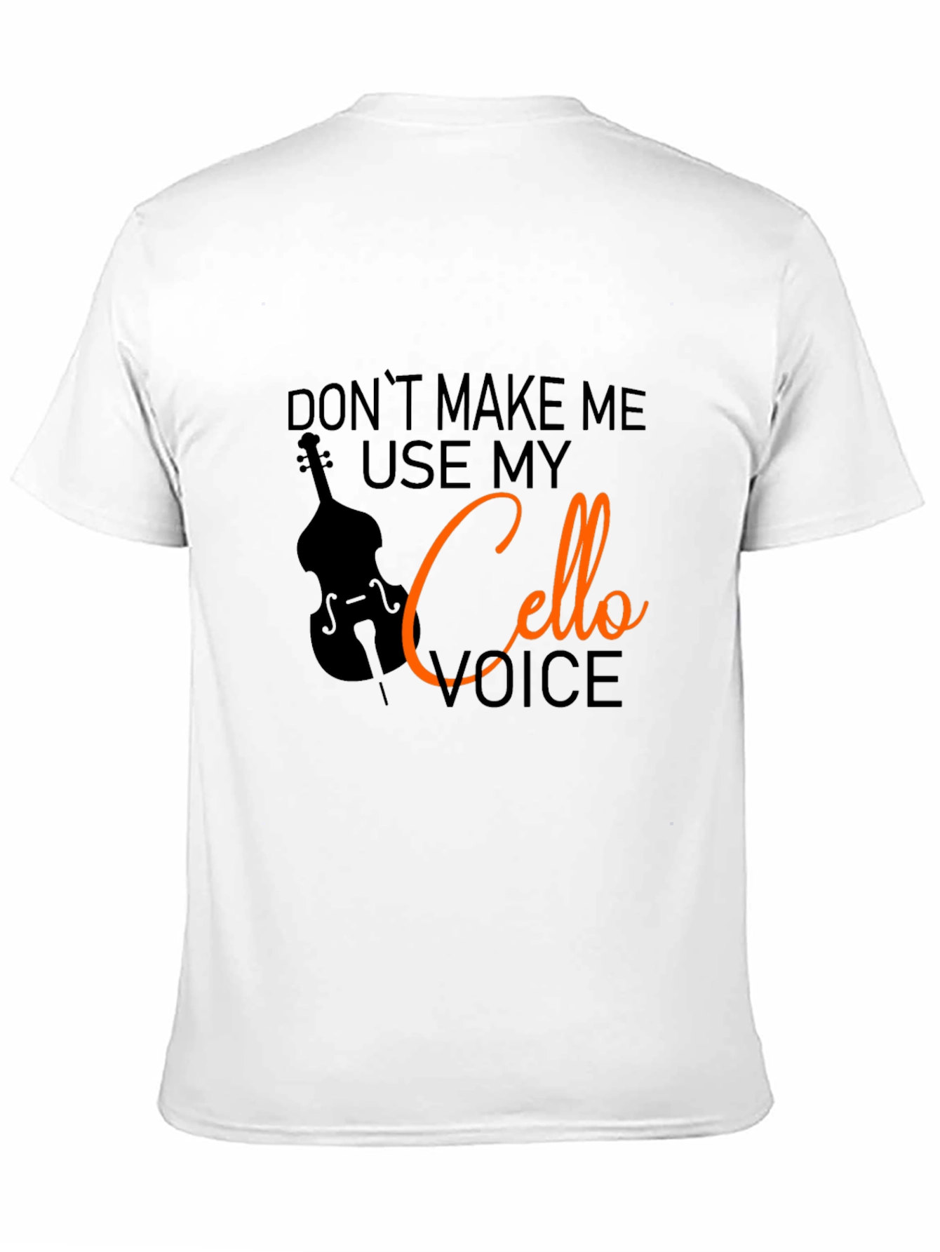 Black Cello Voice T-Shirt - Funny Musician Tee view 11