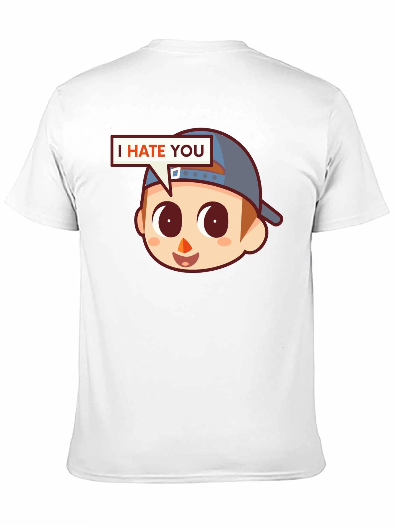 Black I Hate You Graphic Tee - Funny Novelty Shirt view 11