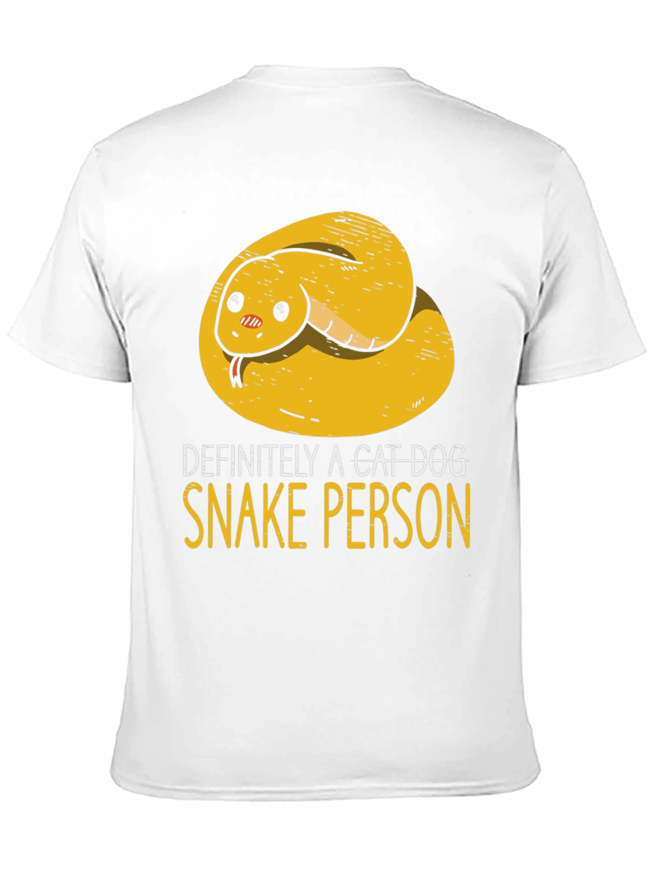 Black Funny Snake Person T-Shirt view 11