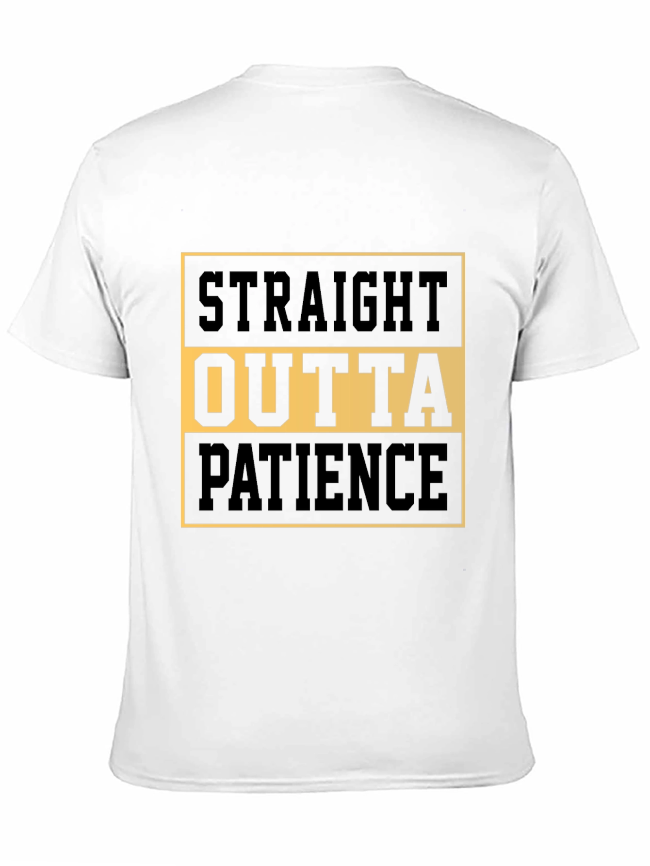Black Straight Outta Patience Graphic Tee view 11