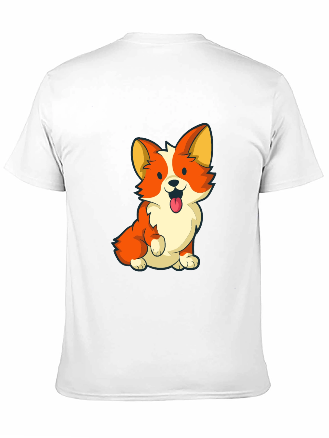 Black Cute Corgi Graphic Tee - Black view 11