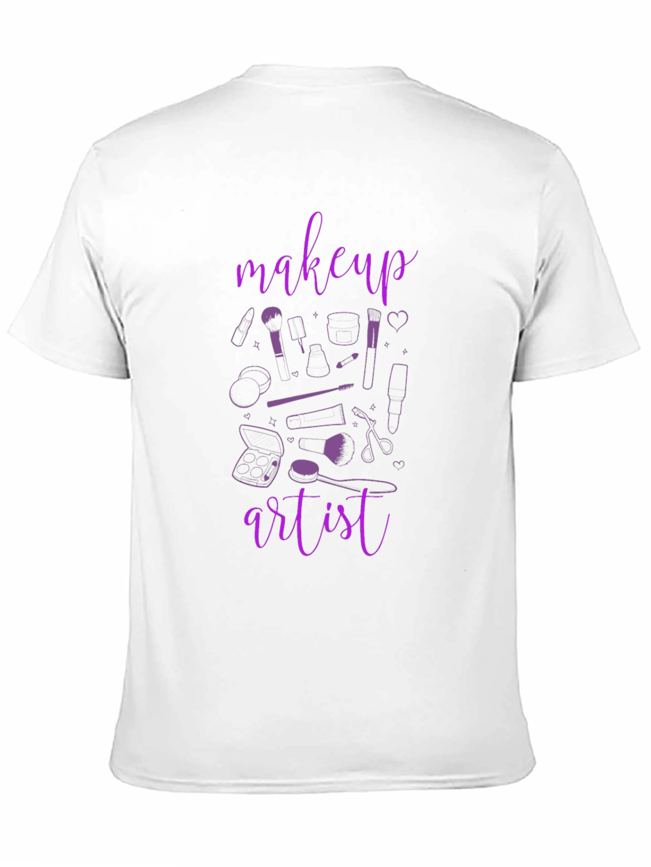 Black Makeup Artist T-Shirt - Black Graphic Tee view 11