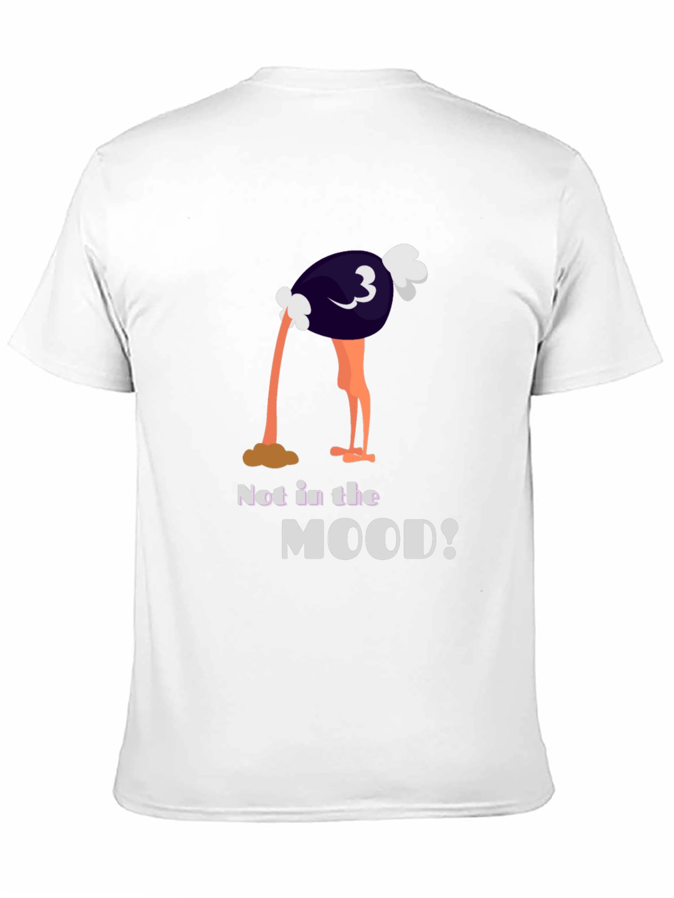 Black Not in the Mood Ostrich Graphic Tee view 11
