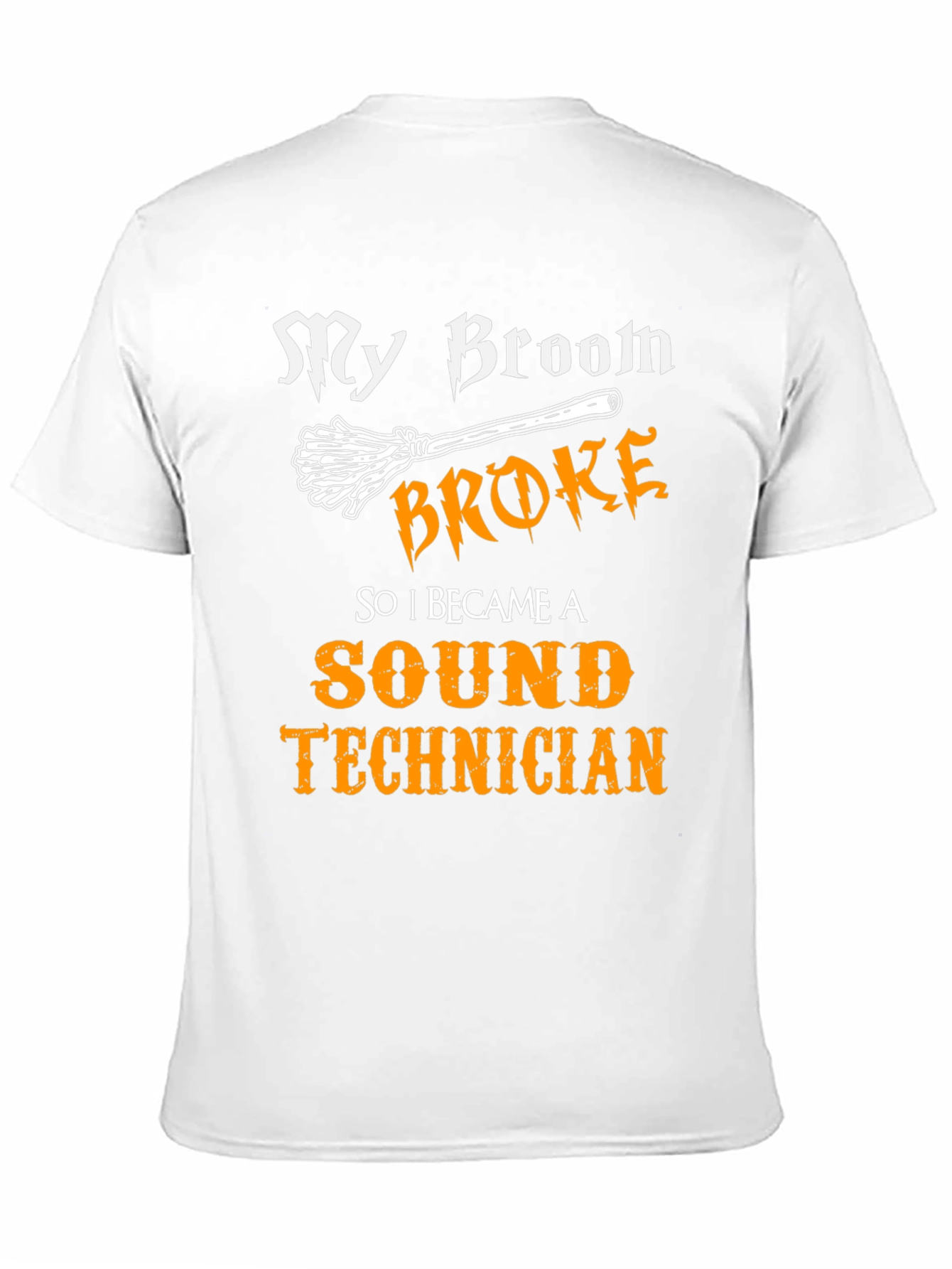 Black Sound Technician Halloween T-Shirt view 11