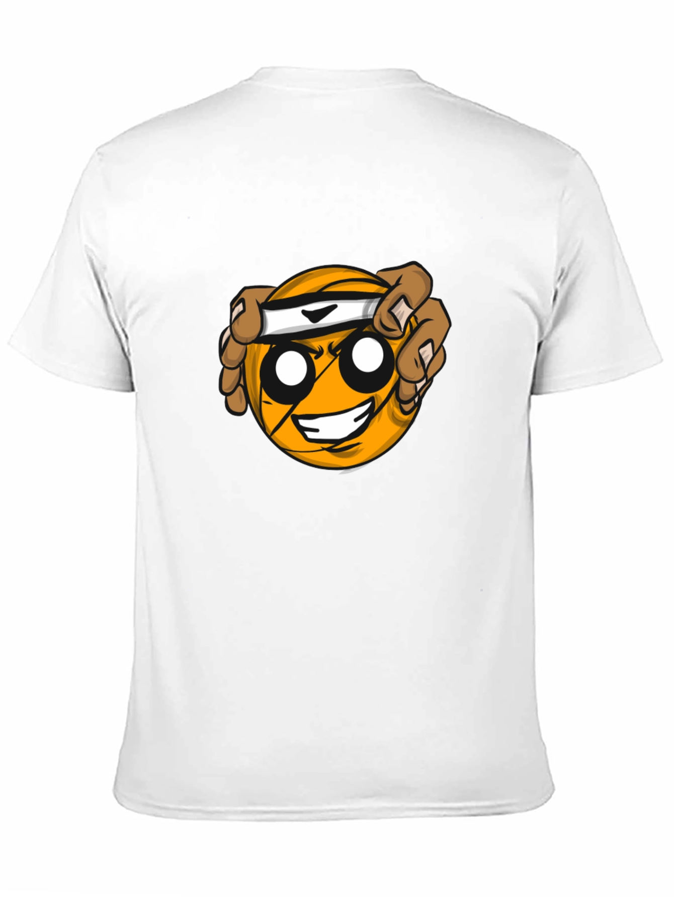 Black Funny Emoji Basketball Graphic Tee - Black view 11