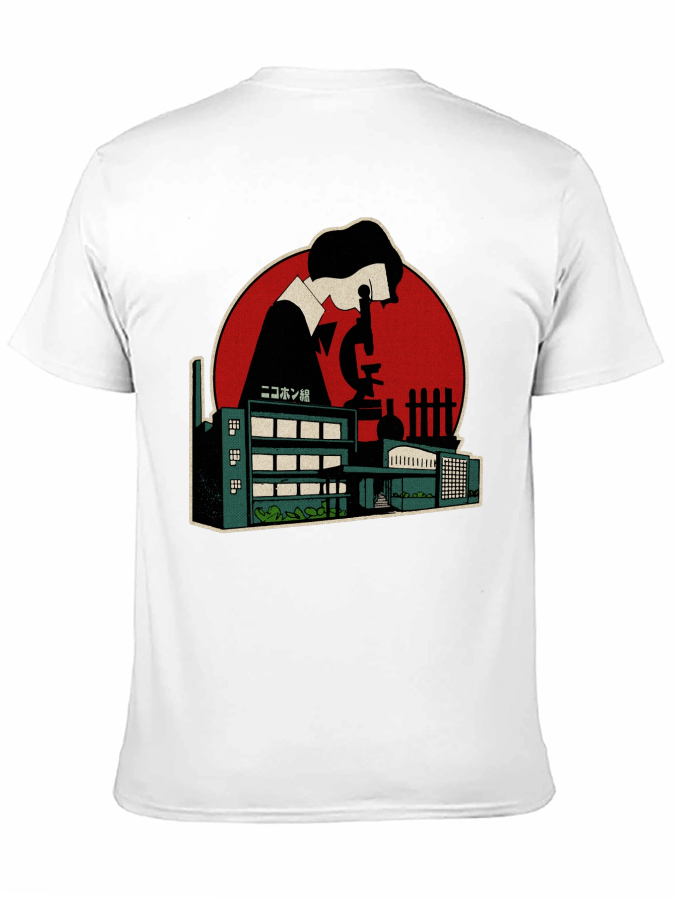 Black Scientist Factory Graphic Tee - Black Cotton Blend view 11