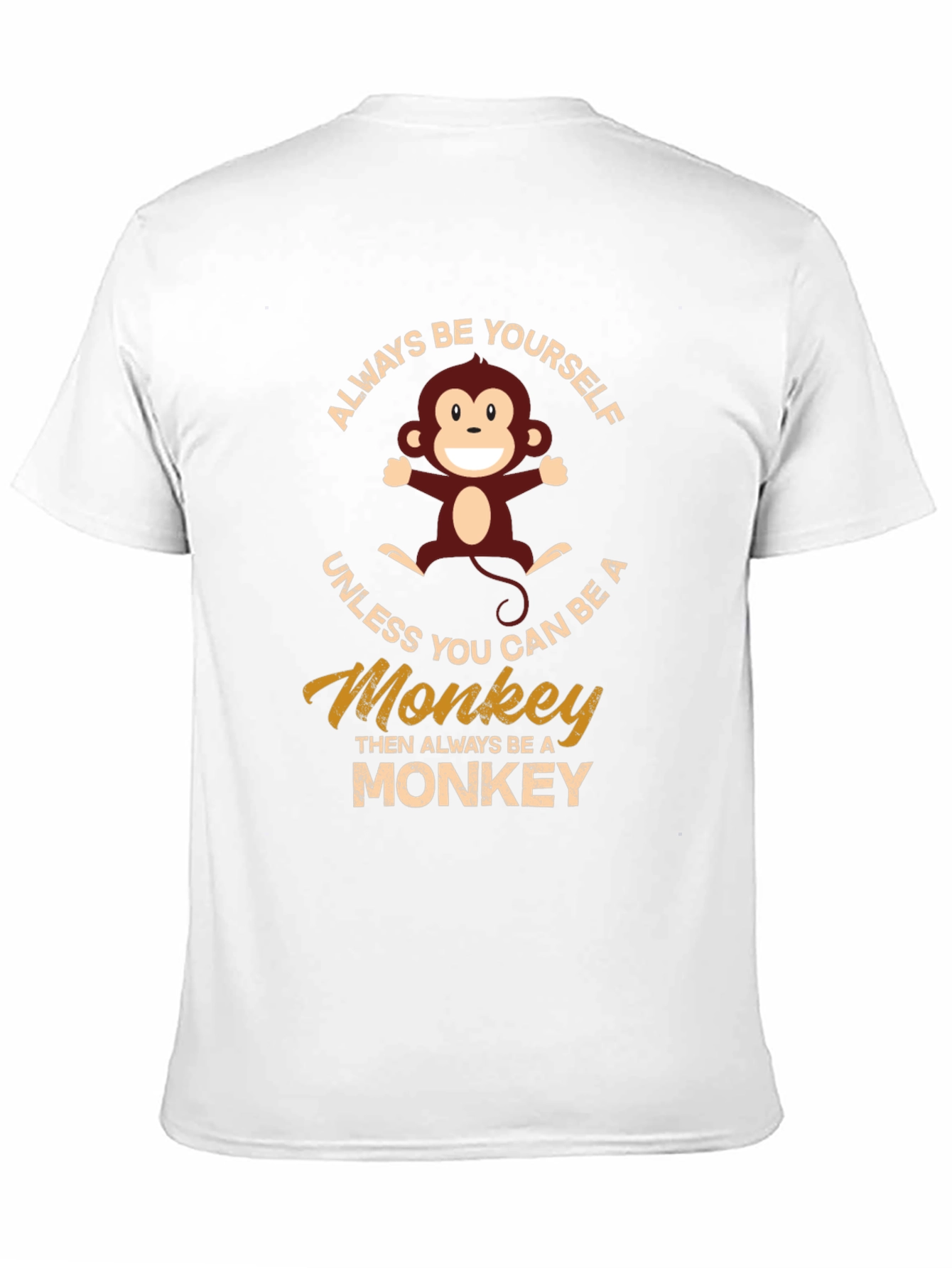 Black Always Be Yourself Monkey Graphic T-Shirt view 11