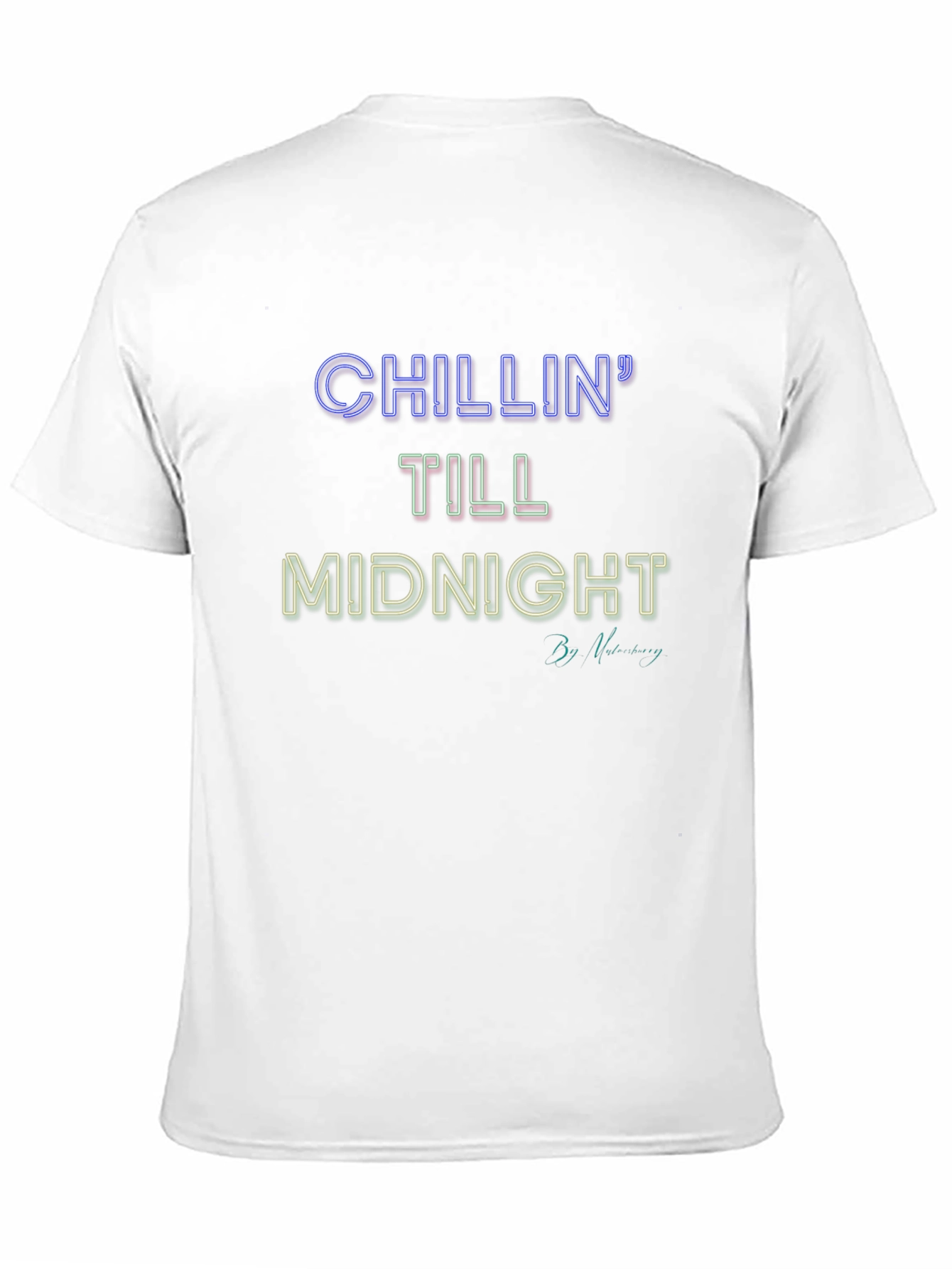 Black Chillin' Till Midnight Graphic T-Shirt view 11