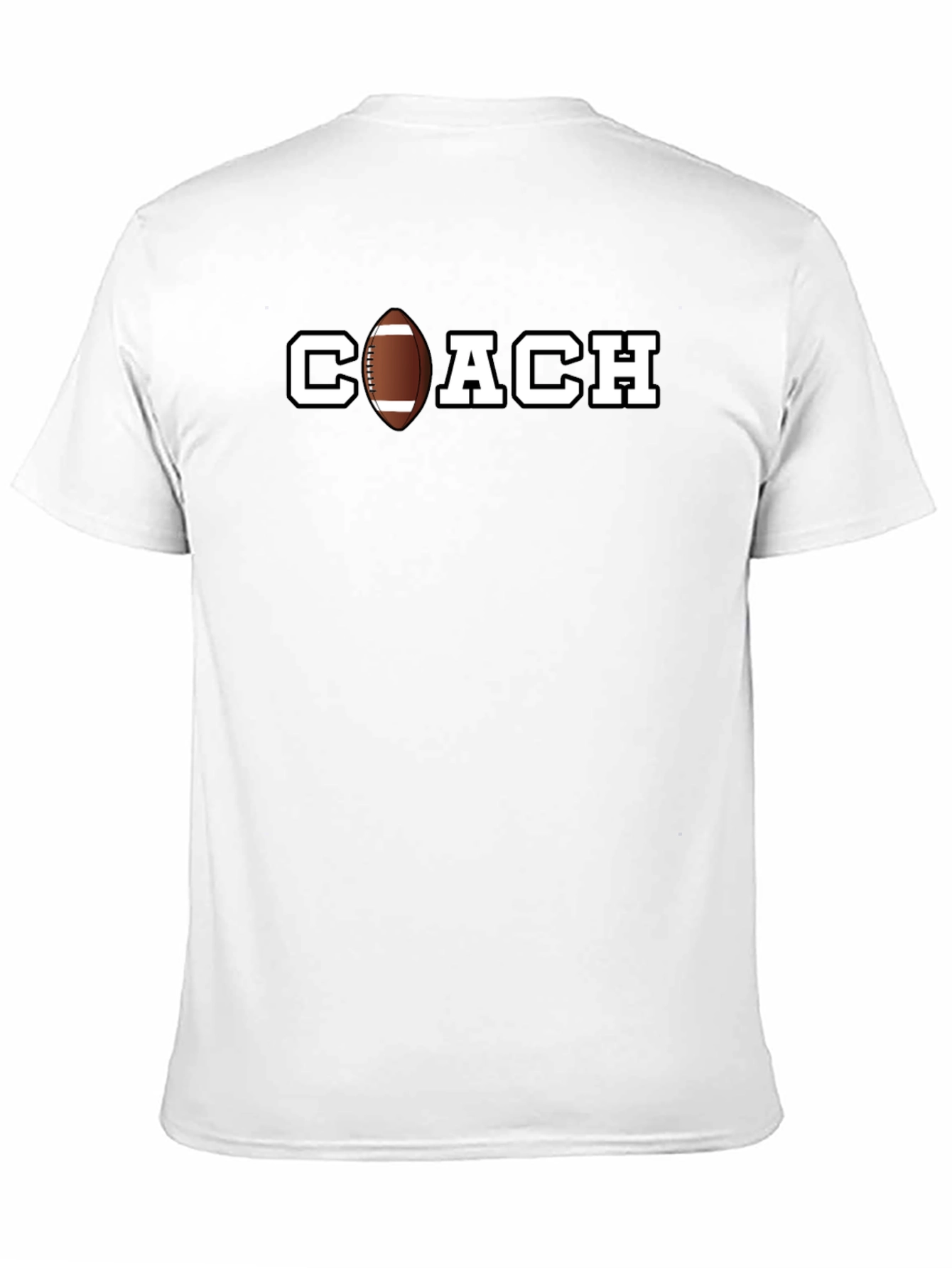 Black Football Coach Graphic T-Shirt view 11